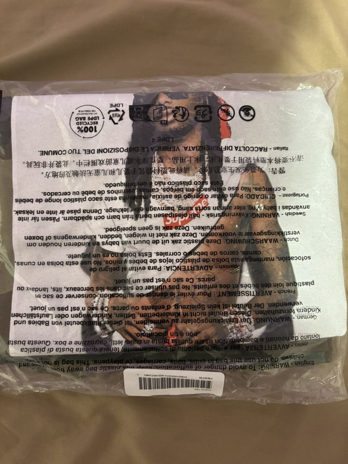 Supreme Playboi Carti Supreme Tee (Woodland Camo) Size US L / EU 52-54 / 3 - 3 Thumbnail