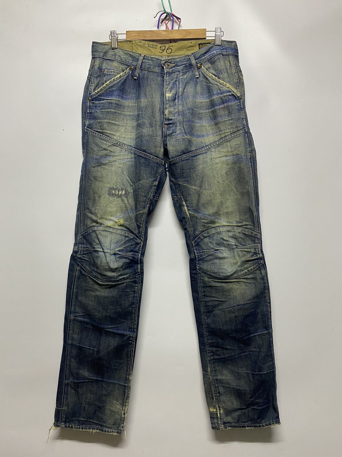 G-Star Vintage G-Star 96 Raw Distressed Denim Jeans Pants Size US 34 / EU 50 - 1 Thumbnail