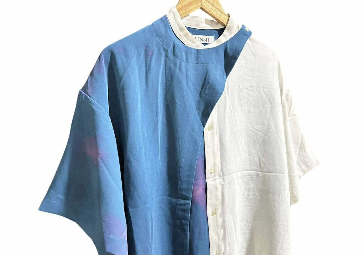 Japanese Brand 🔥Japanese Avant Garde Drape Layered Asymmetric Shirt Size US XL / EU 56 / 4 - 10 Thumbnail