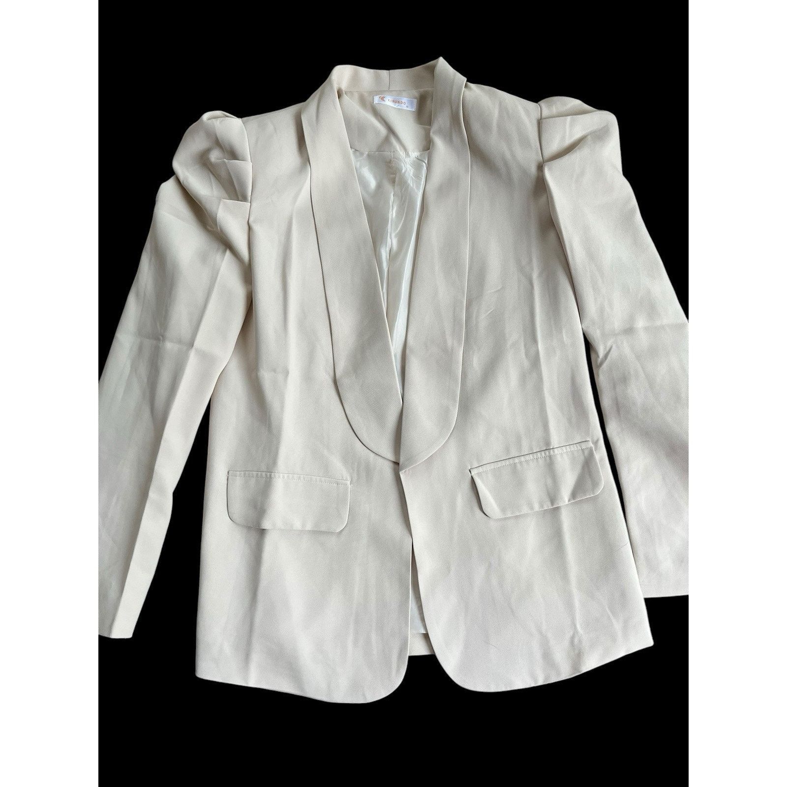 Other Womens Cream Blazzer Medium Size M / US 6-8 / IT 42-44 - 1 Thumbnail