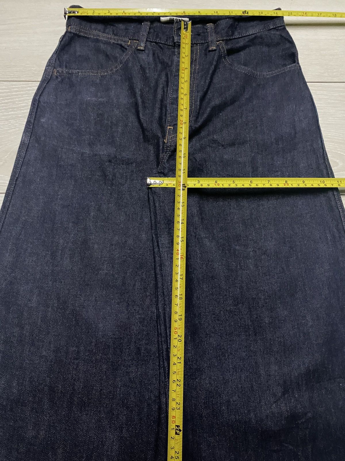 Engineered Garments × Uniqlo Vintage Uniqlo Blue Wash Super Baggy Wide Leg Jeans Size US 29 - 11 Thumbnail