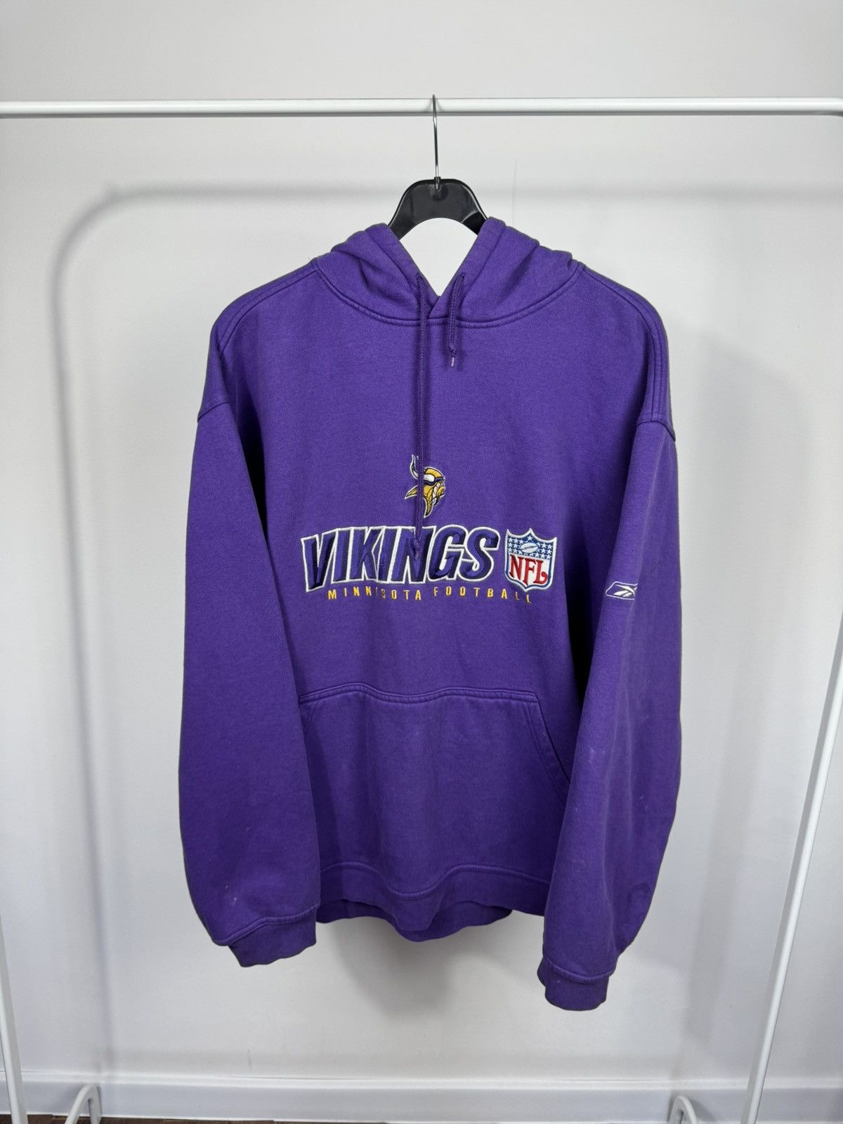 Reebok Vintage Reebok NFL Minnesota Vikings Hoodie Sweatshirt XL Size US XL / EU 56 / 4 - 2 Thumbnail