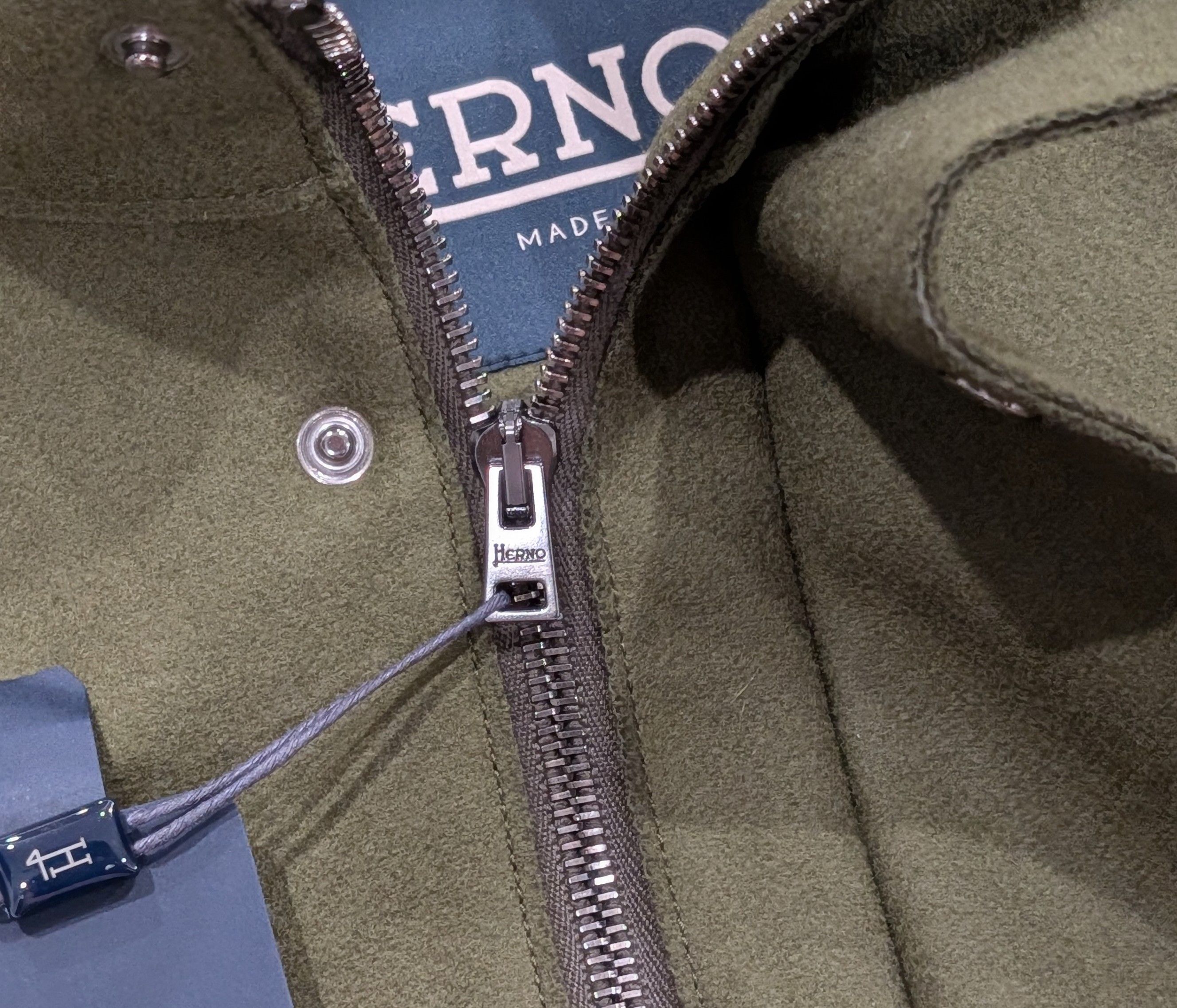 Herno HERNO Virgin Wool Blend Shirt Jacket Military Green 56 US 46 Size US XL / EU 56 / 4 - 4 Thumbnail