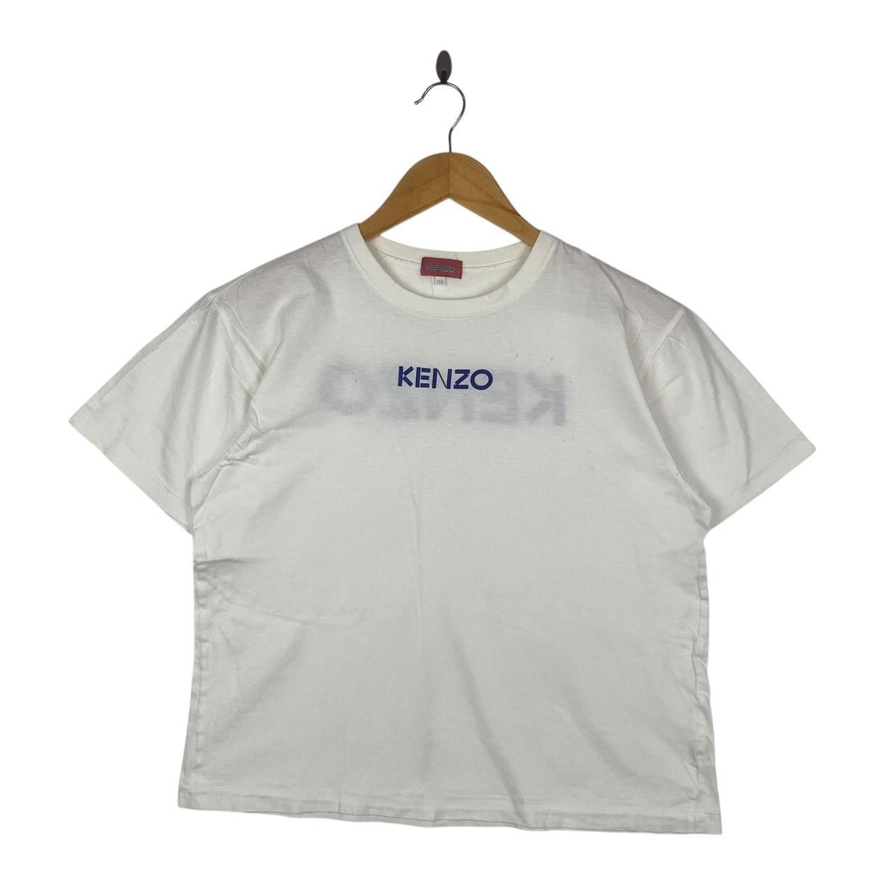 Vintage Vintage KENZO PARIS Double Sided Logo Cropped Top Tee Size US M / EU 48-50 / 2 - 2 Thumbnail