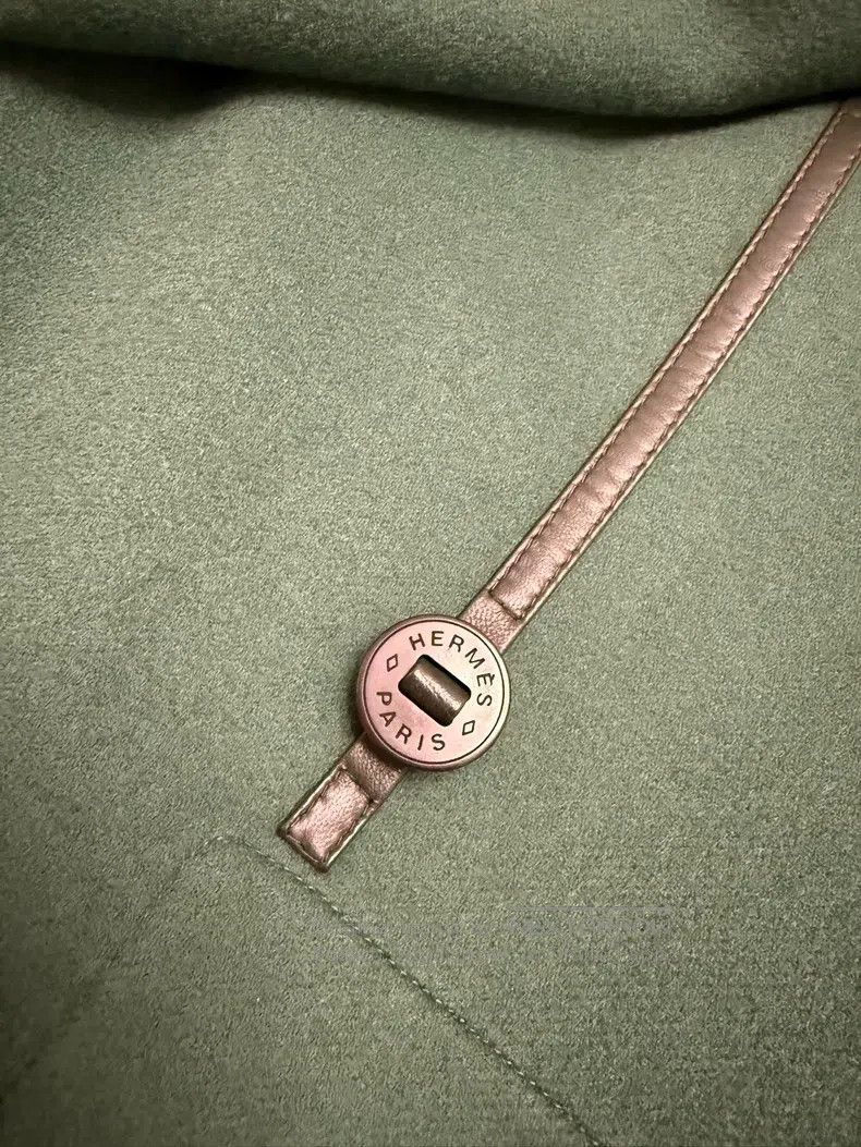 Hermes Hermes Green 100% Cashmere Coat Size XS / US 0-2 / IT 36-38 - 5 Thumbnail