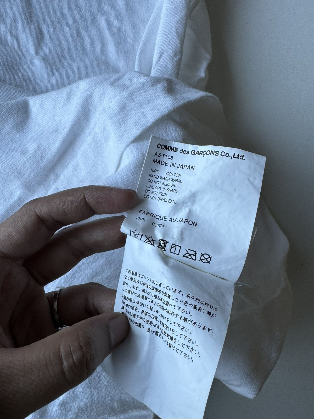 Comme des Garcons PLAY PLAY Comme Des Garcons Heart Logo White Tee Size S / US 4 / IT 40 - 5 Thumbnail