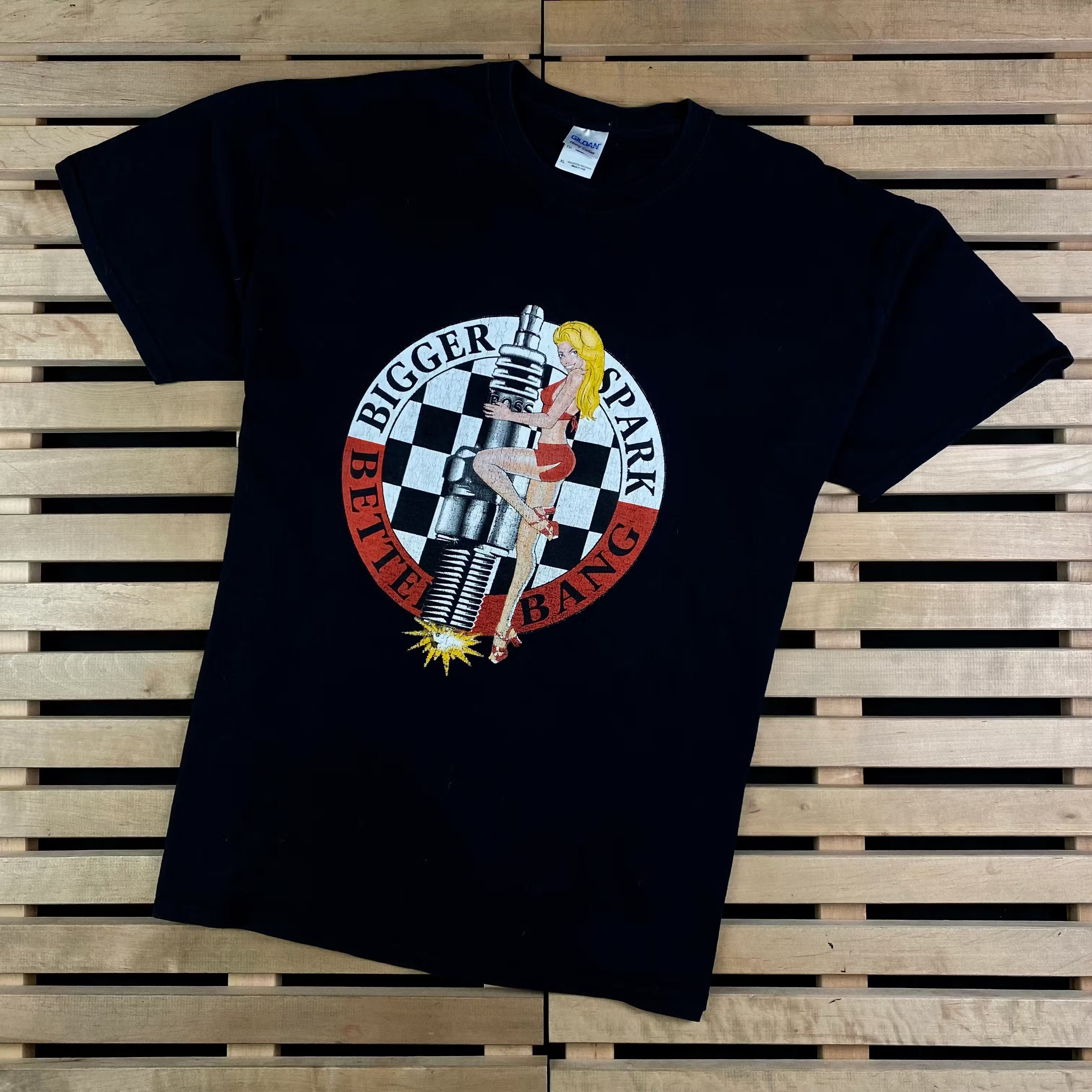 Vintage Mens Vintage T Shirt Bigger Spark Size XL Size US XL / EU 56 / 4 - 1 Thumbnail