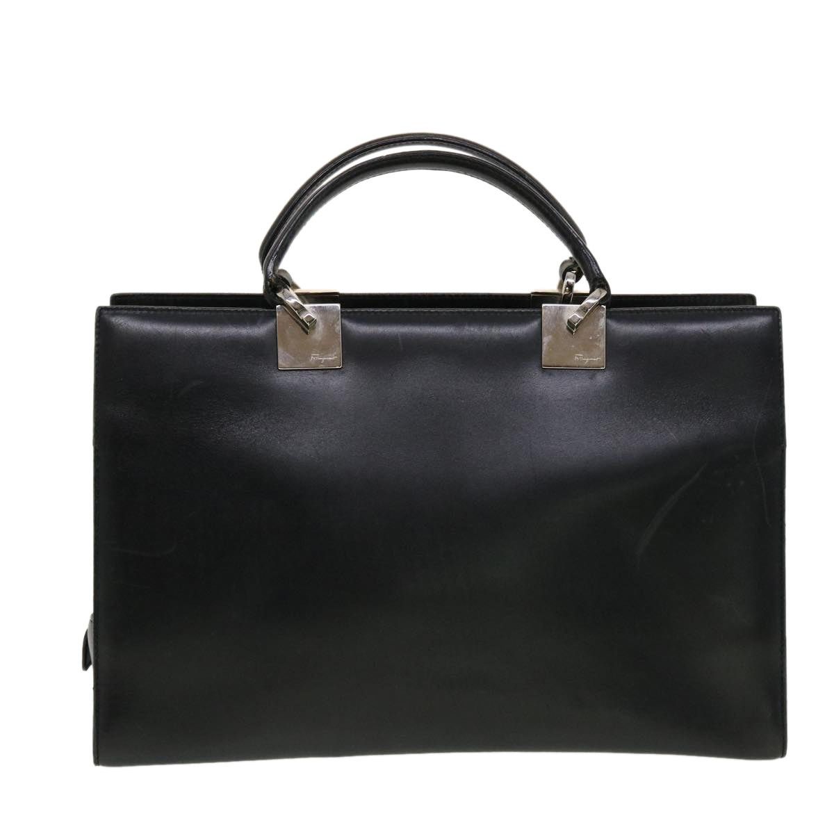 Salvatore Ferragamo Salvatore Ferragamo Hand Bag Leather Black Size ONE SIZE - 2 Thumbnail