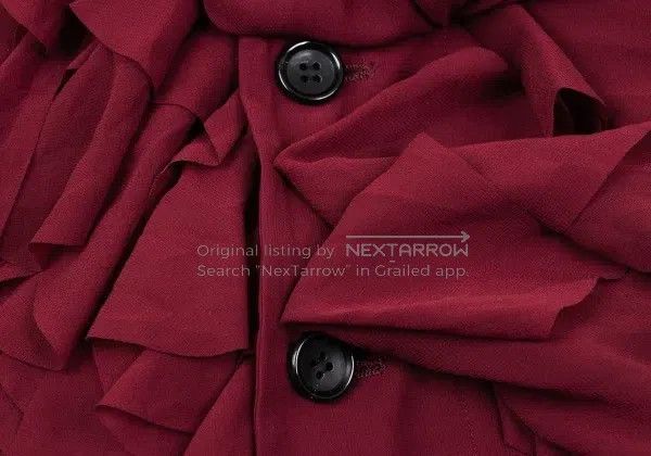 Comme des Garcons Comme Des Garcons Red vintage segmented design sheer top Size S / US 4 / IT 40 - 6 Thumbnail