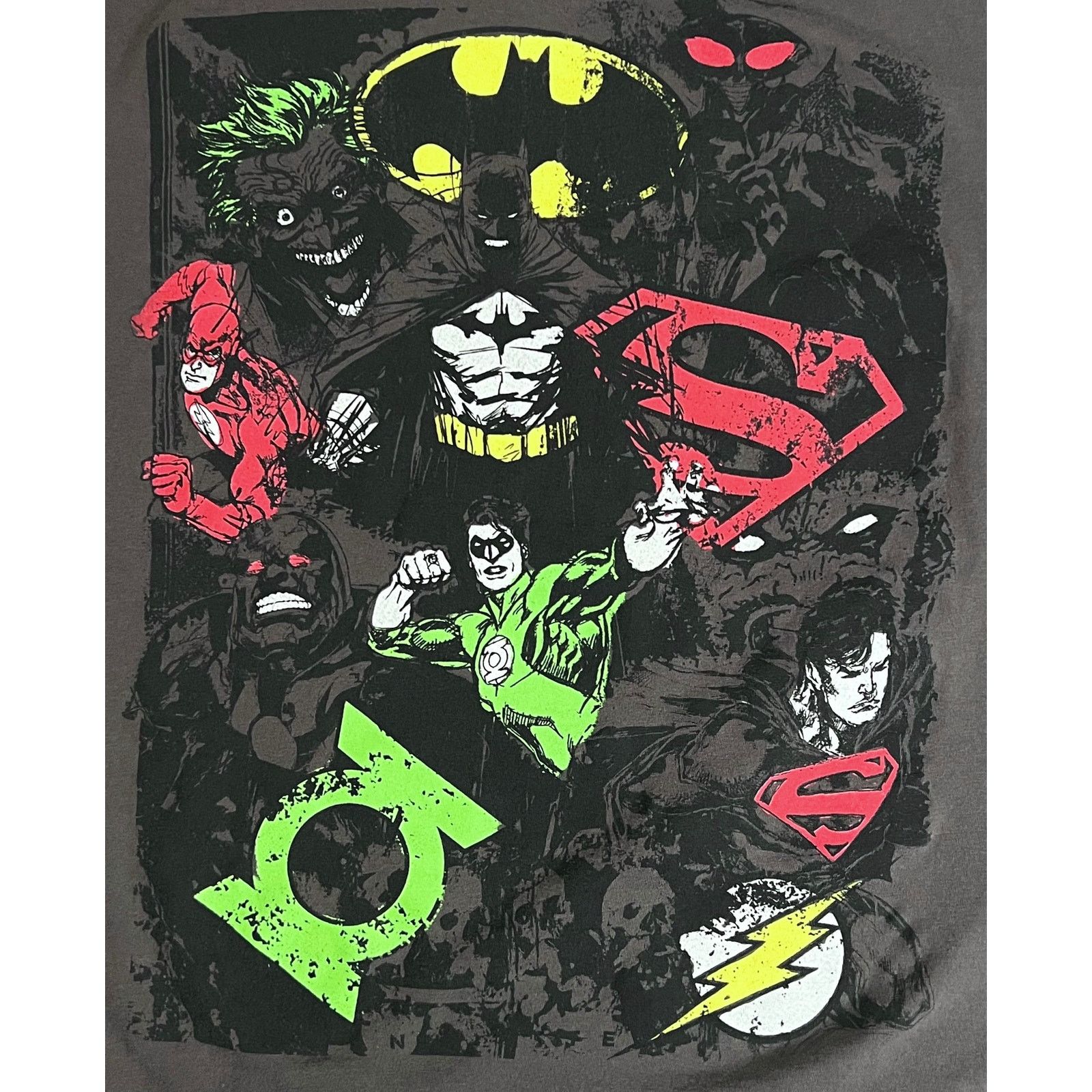 DC Comics Justice League Gray T-Shirt Batman, Superman, Flash -Medium Size US M / EU 48-50 / 2 - 3 Thumbnail