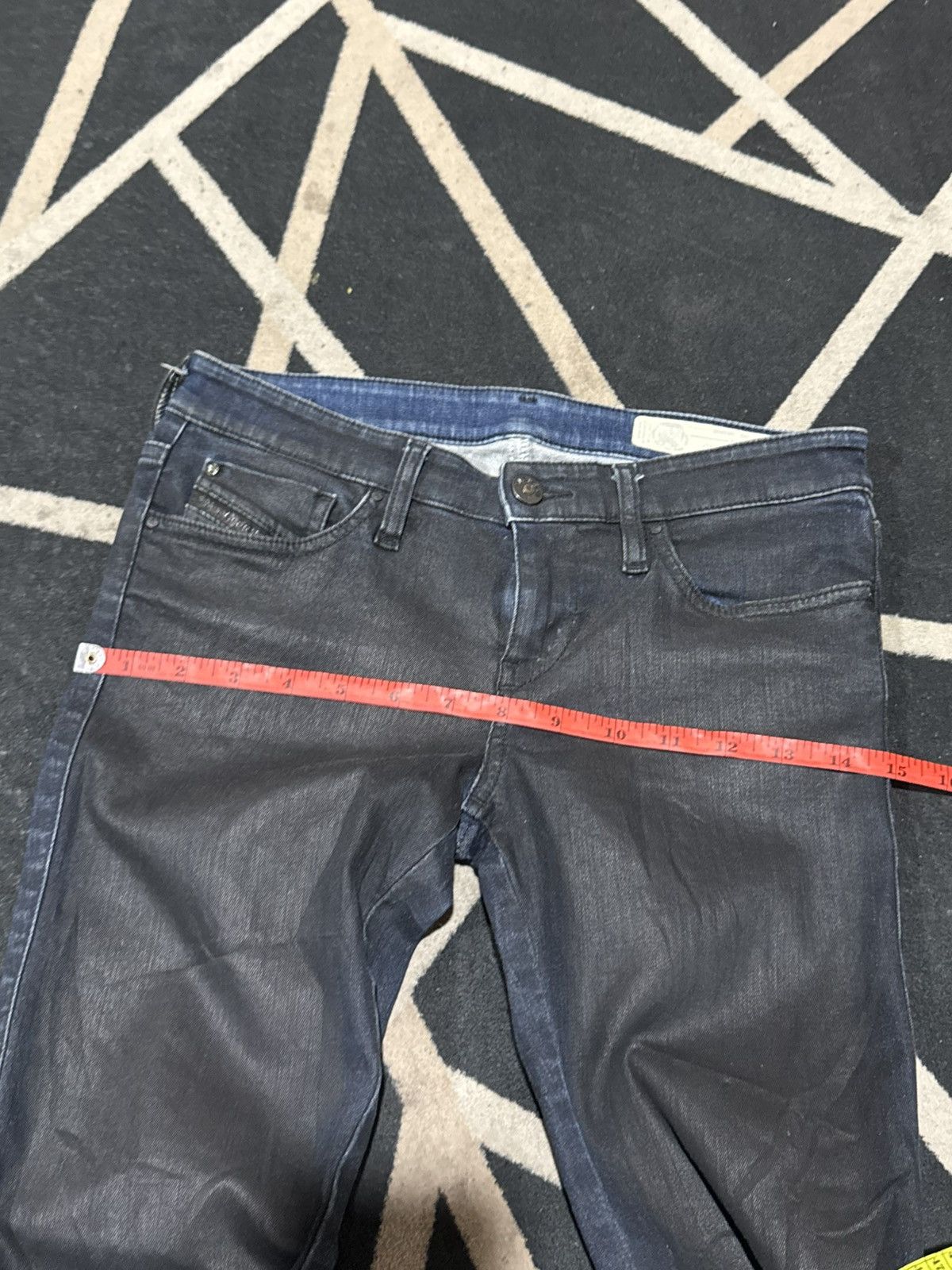 14th Addiction Waxed Skinny Diesel Denim Pants Japanese Styled Size 27" / US 4 / IT 40 - 9 Thumbnail