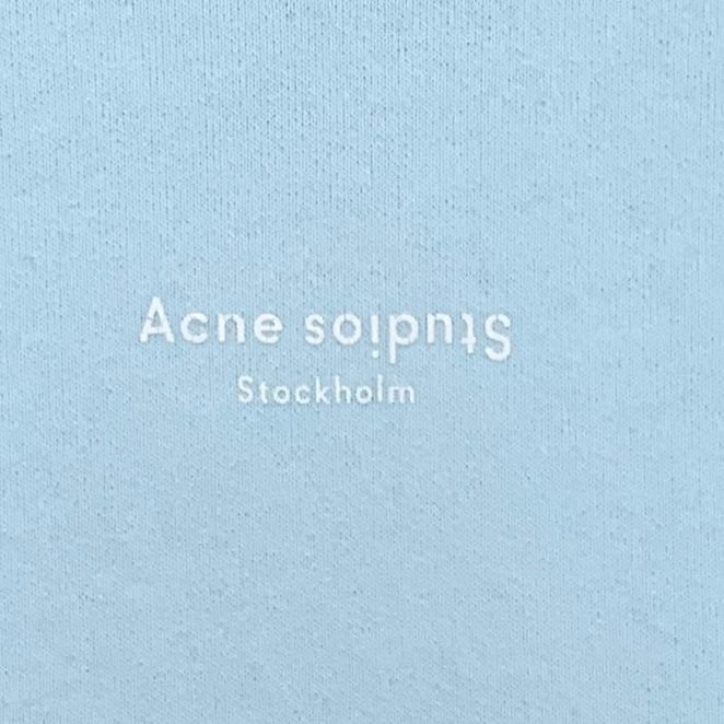 Acne Studios Acne Studios Sky Blue Cotton Hoodie S Long Sleeve Pullover K Size S / US 4 / IT 40 - 8 Thumbnail
