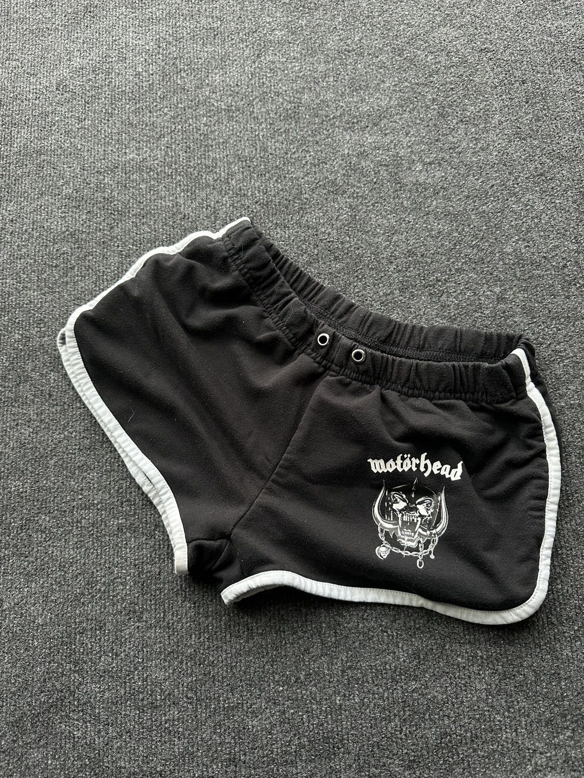 Other 🚨 MOTORHEAD BIG LOGO WOMEN SHORTS BLACK BAND ROCK METAL Size 25" / US 0 / IT 36 - 5 Thumbnail
