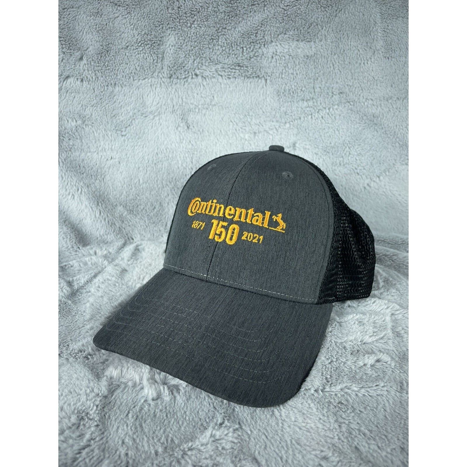 Other Continental Tire 150 Trucker Style Hat Gray Black Yellow Size ONE SIZE - 1 Thumbnail