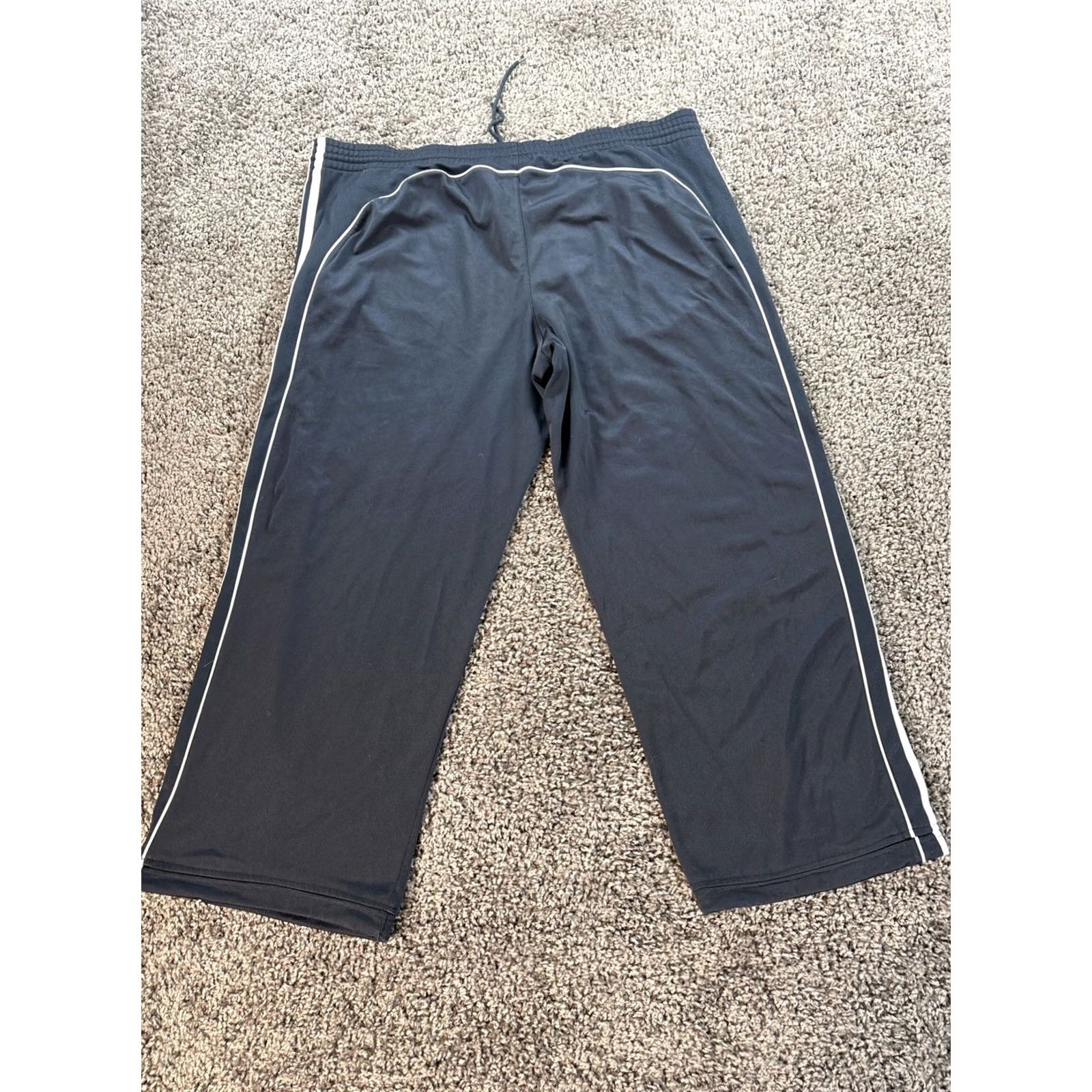 Adidas VINTAGE adidas Track Pants Mens XL Blue Pockets 00s Baggy Warm Ups Basketball 70s Size US 36 / EU 52 - 6 Thumbnail