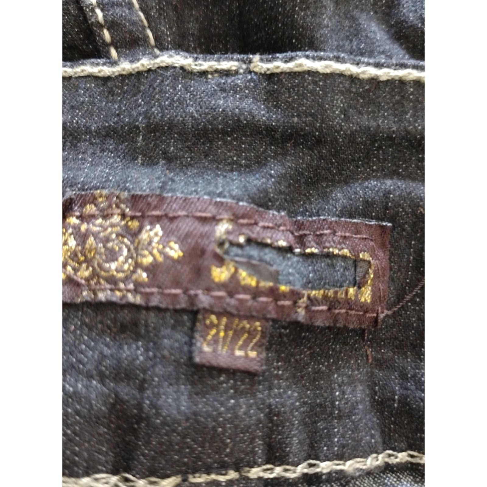 Vintage VINTAGE Unbranded Jeans 3 Button Closure Dark Wash Skinny Women's 21/22 Size 42" / US 20 - 6 Thumbnail