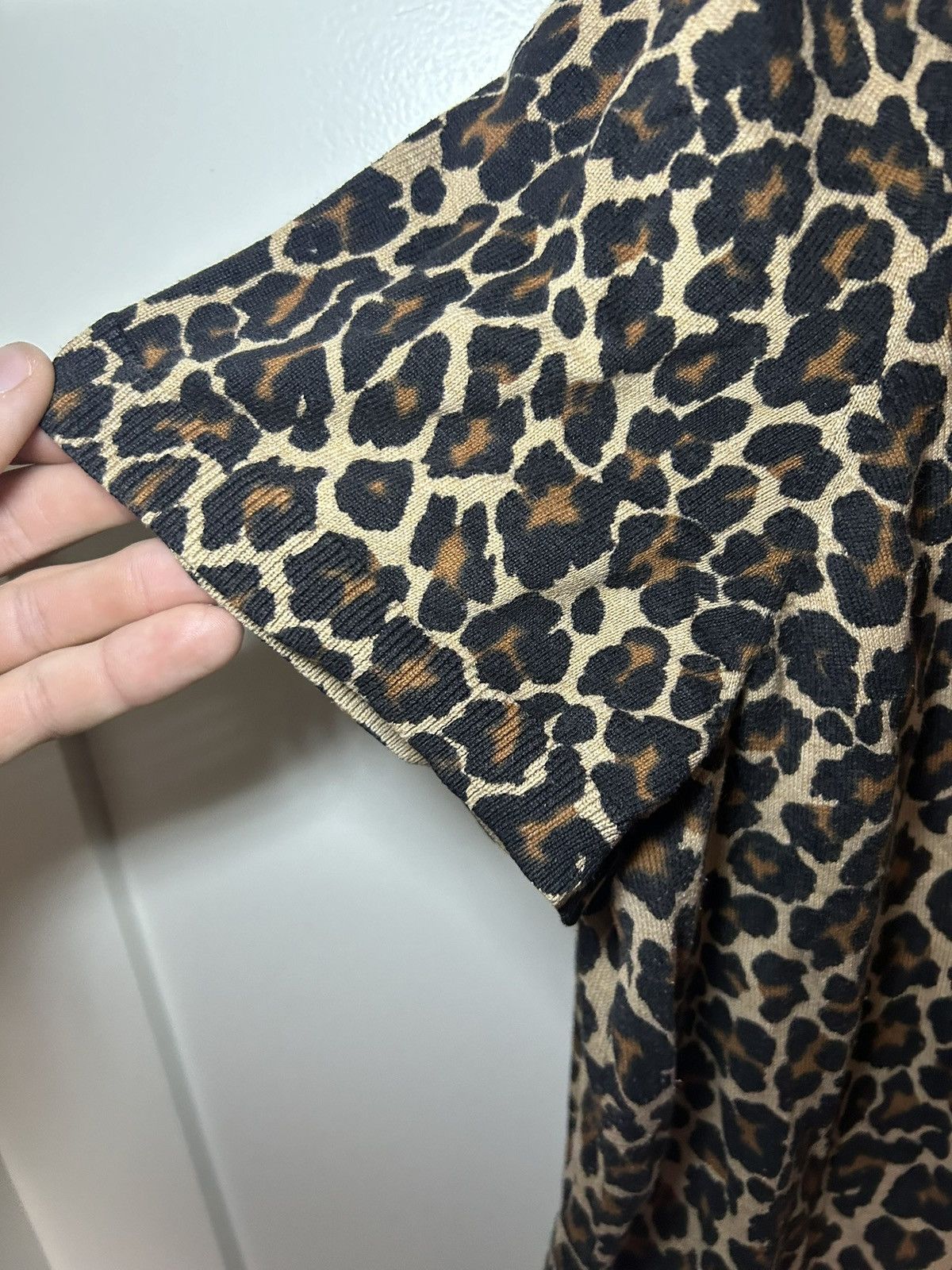 Lands' End Lands End fitted ribbed knit leopard shirt Size XL / US 12-14 / IT 48-50 - 5 Thumbnail
