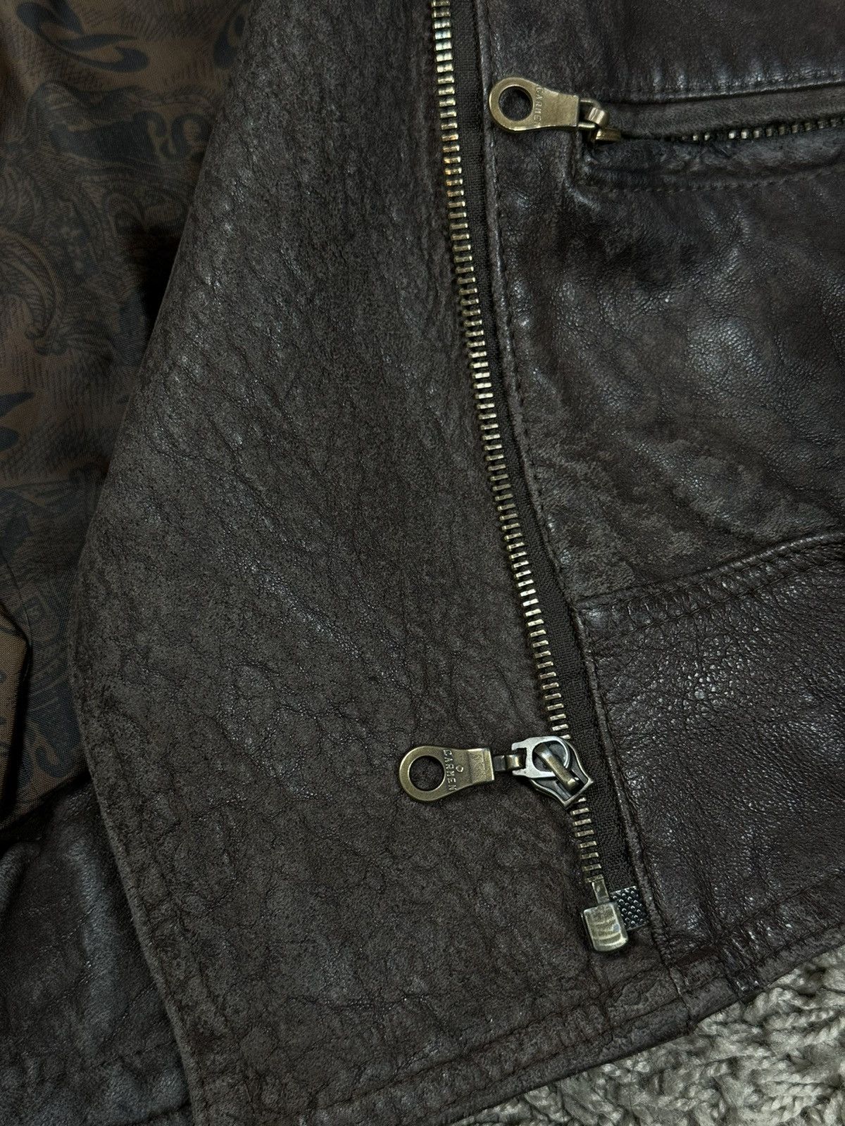 Vintage Vintage leather bomber jacket 90s original retro casual item Size US M / EU 48-50 / 2 - 3 Thumbnail