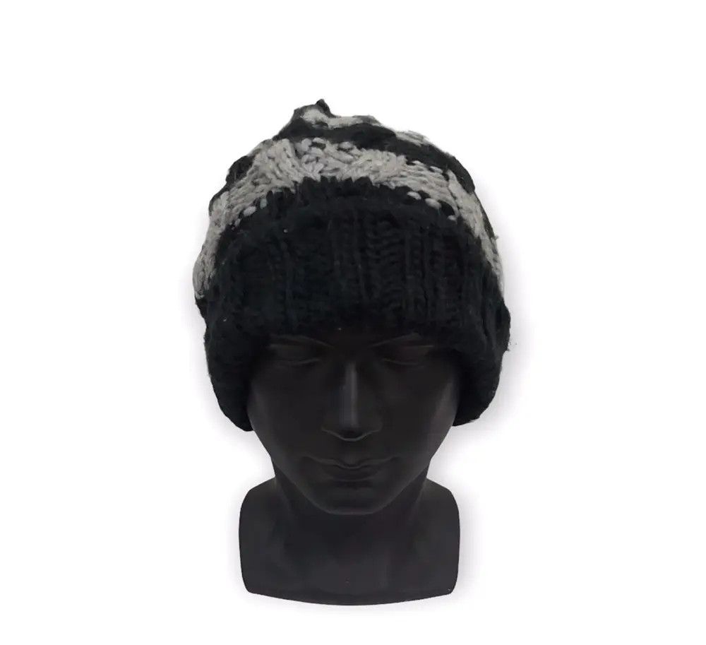 Japanese Brand × Kapital × Vintage Japanese Brand Stripe Design Knit Beanie Hat Size ONE SIZE - 2 Thumbnail