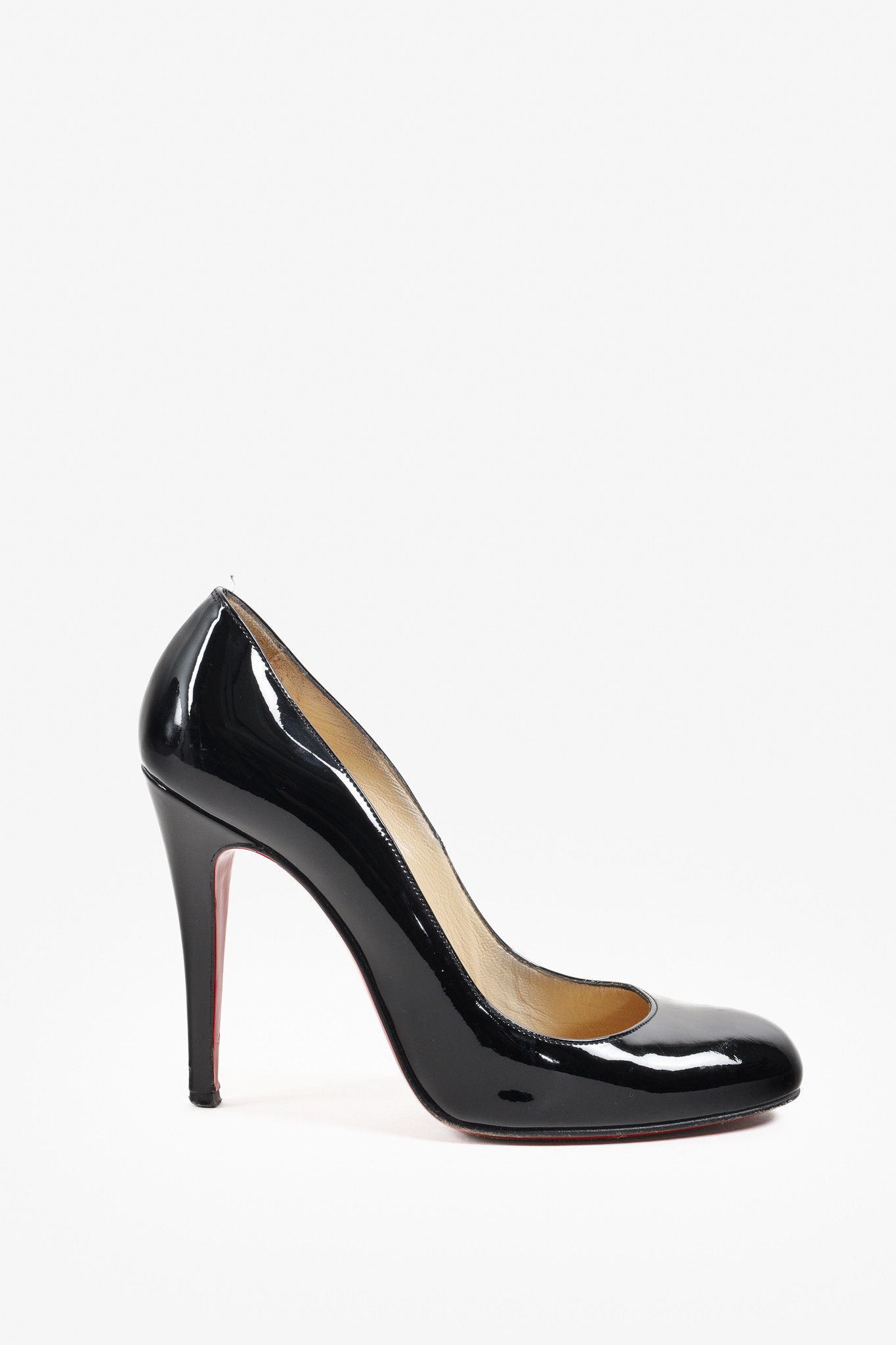 Christian Louboutin Black Patent Leather Fifi Pumps