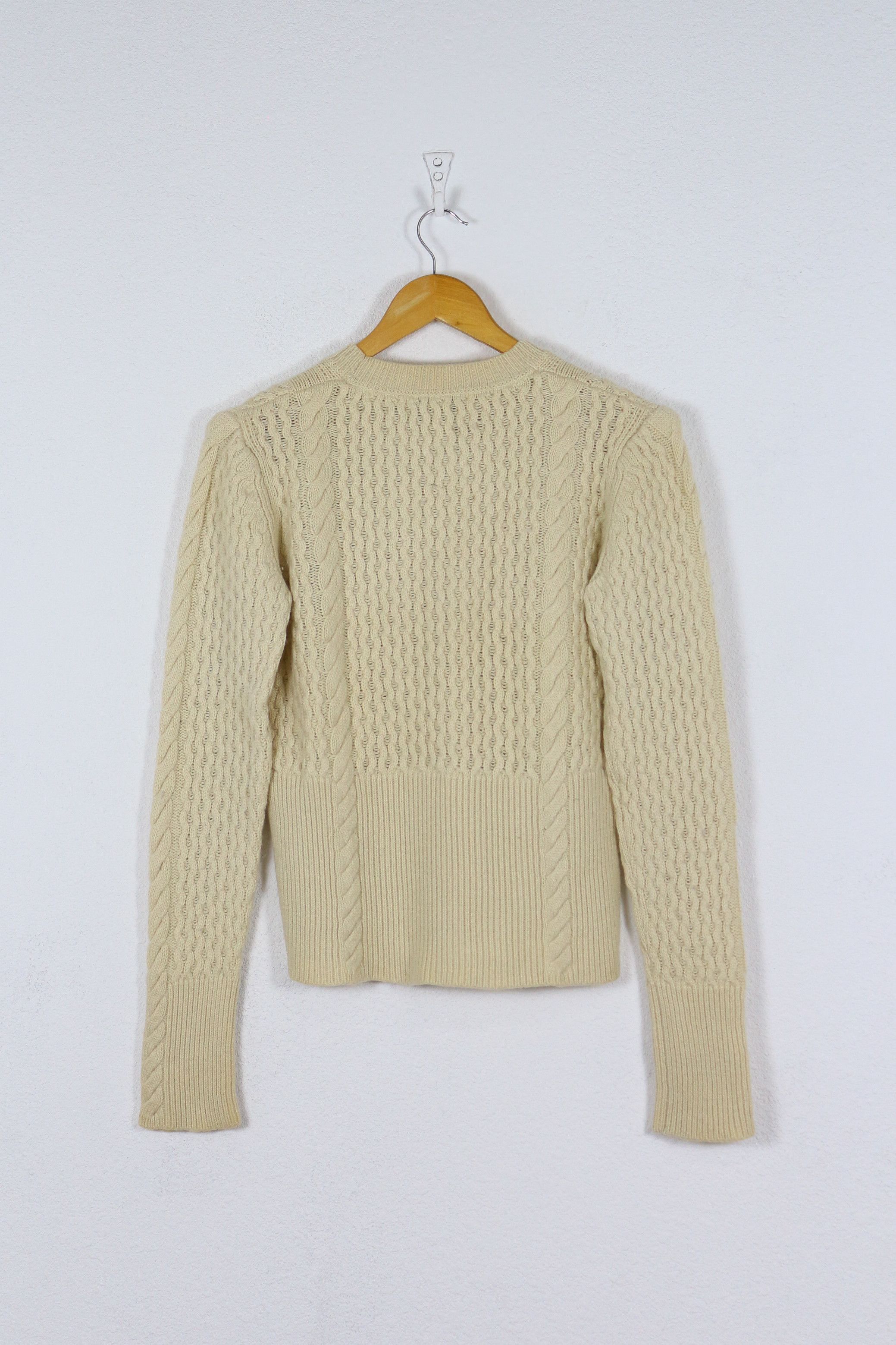 Burberry Burberry Knight Logo Wool Cashmere Cable Knit Sweater Size M / US 6-8 / IT 42-44 - 5 Thumbnail