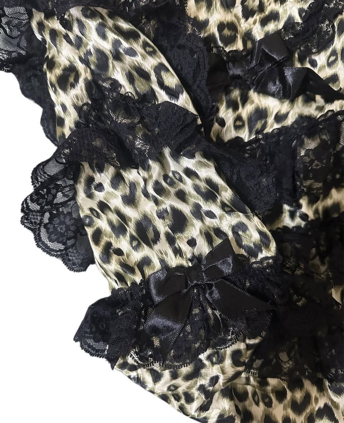 Japanese Brand Babymetalclub gyaru leopard lace mini bag🐆 Size ONE SIZE - 6 Thumbnail