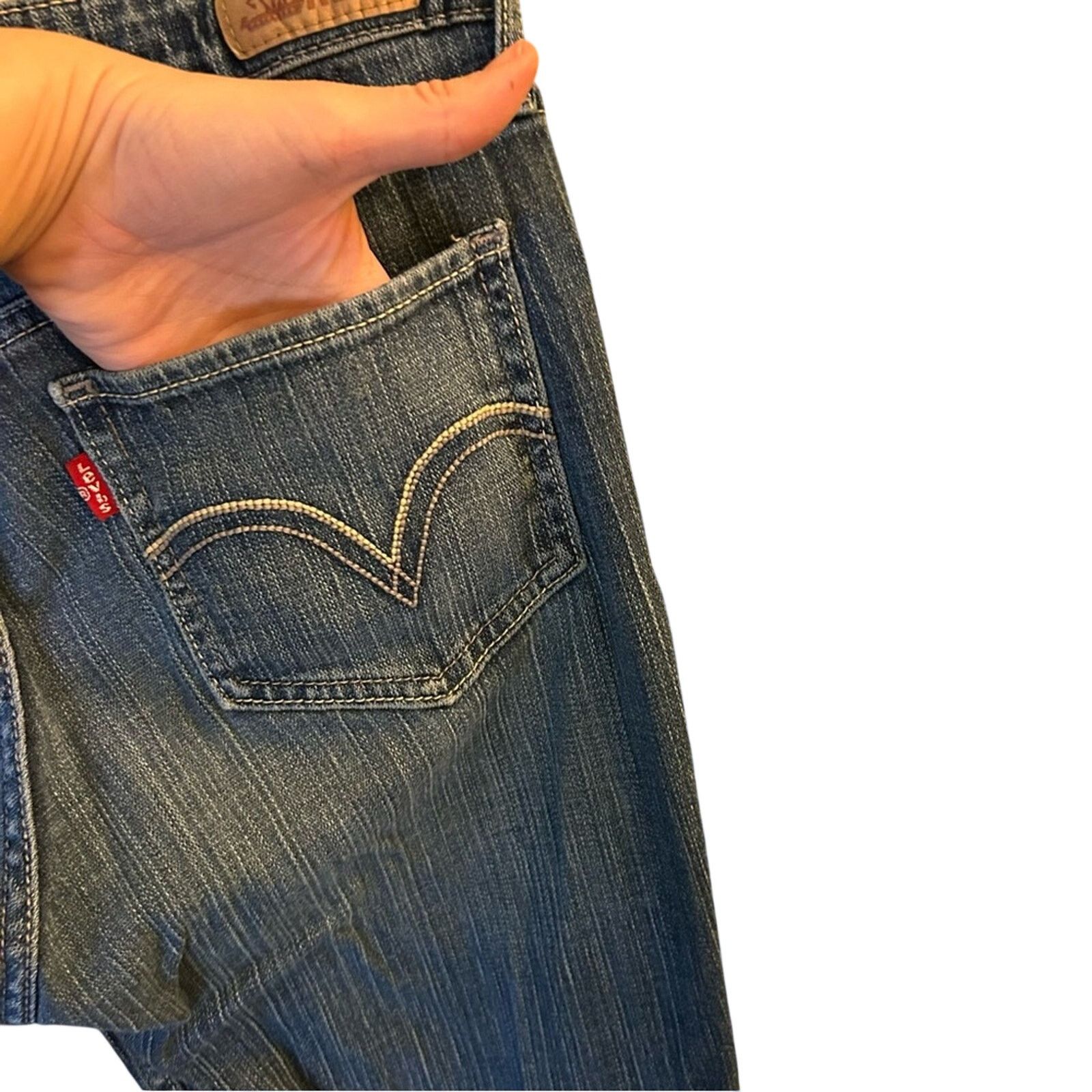 Levi's Levi's 518 Super Low Rise Boot Cut Jeans Size 9 Y2K Medium Size 30" / US 8 / IT 44 - 11 Thumbnail