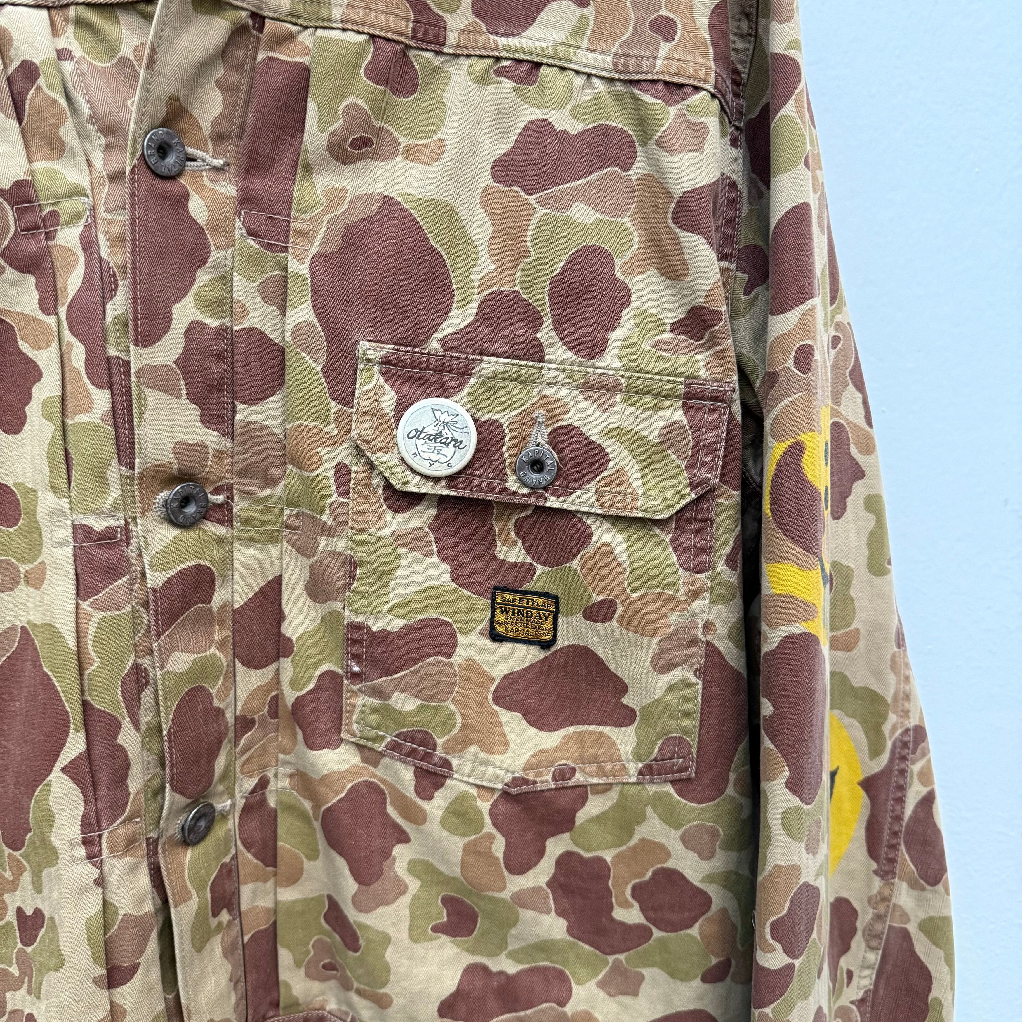 Kapital Kapital Herringbone Camo Happy Jacket - Size 4 (M) Size US M / EU 48-50 / 2 - 5 Thumbnail