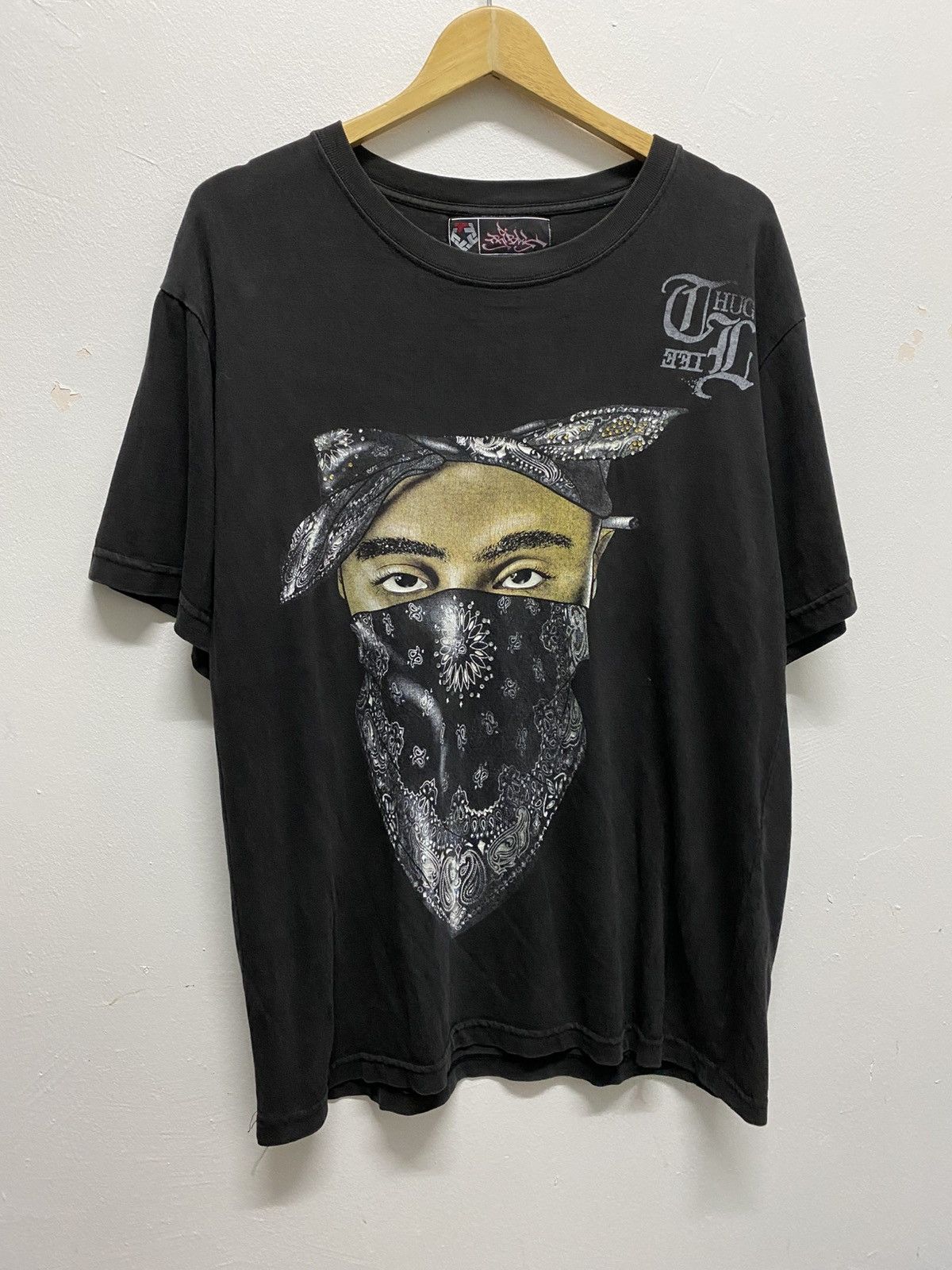 Band Tees Faded Vintage Tupac Rap Tee Size US L / EU 52-54 / 3 - 1 Thumbnail