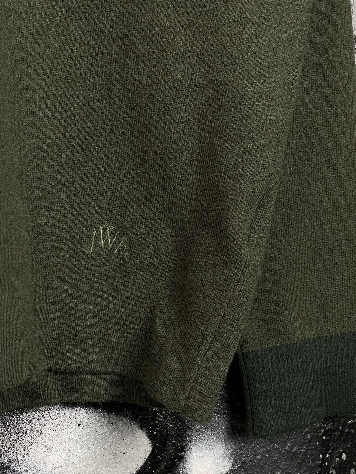 JW Anderson × Japanese Brand × Uniqlo Uniqlo x J.W. Anderson Souffle Yarn Sweater Dark Green Size L / US 10 / IT 46 - 7 Thumbnail