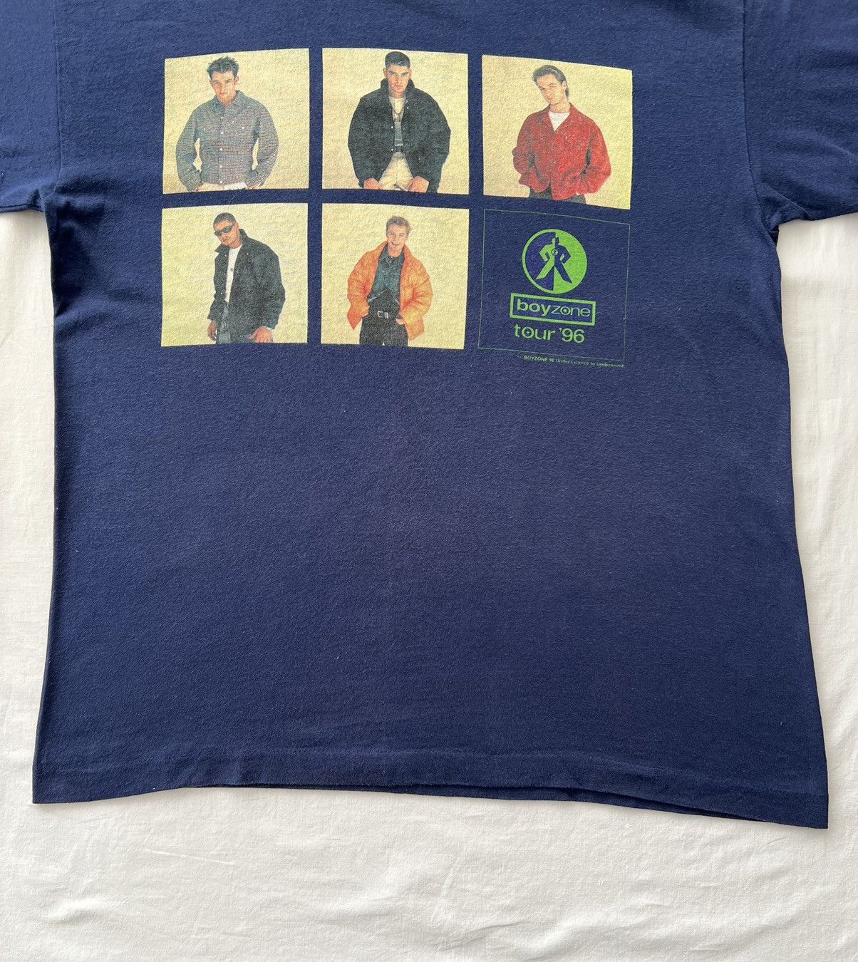 Band Tees Vintage 1996 Boyzone Tour 96 Pop Band Navy T-shirt Size US L / EU 52-54 / 3 - 9 Thumbnail
