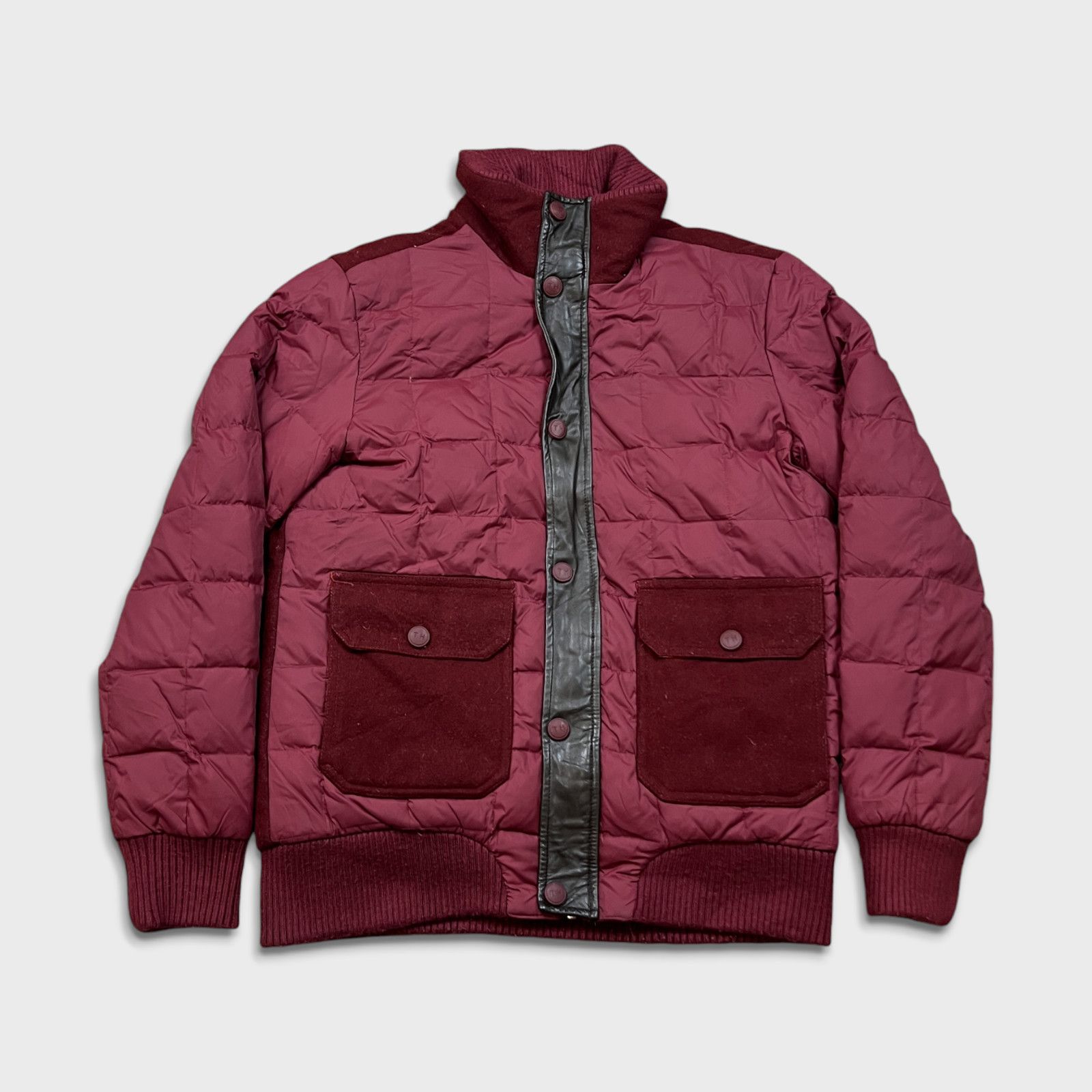 Tommy Hilfiger × Vintage Tommy Hilfiger Jacket Medium Full Zip Down Heavy Bomber Coat Size US M / EU 48-50 / 2 - 1 Thumbnail