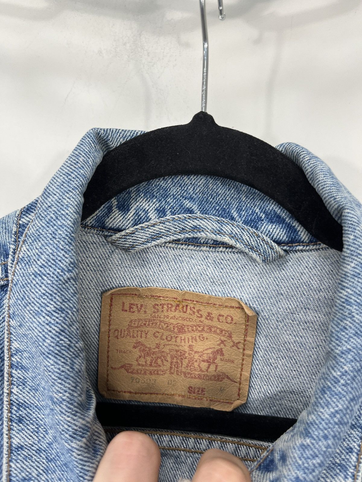 Levi's Vintage Levi’s USA Light Blue Hype Denim Jacket Size US M / EU 48-50 / 2 - 11 Thumbnail