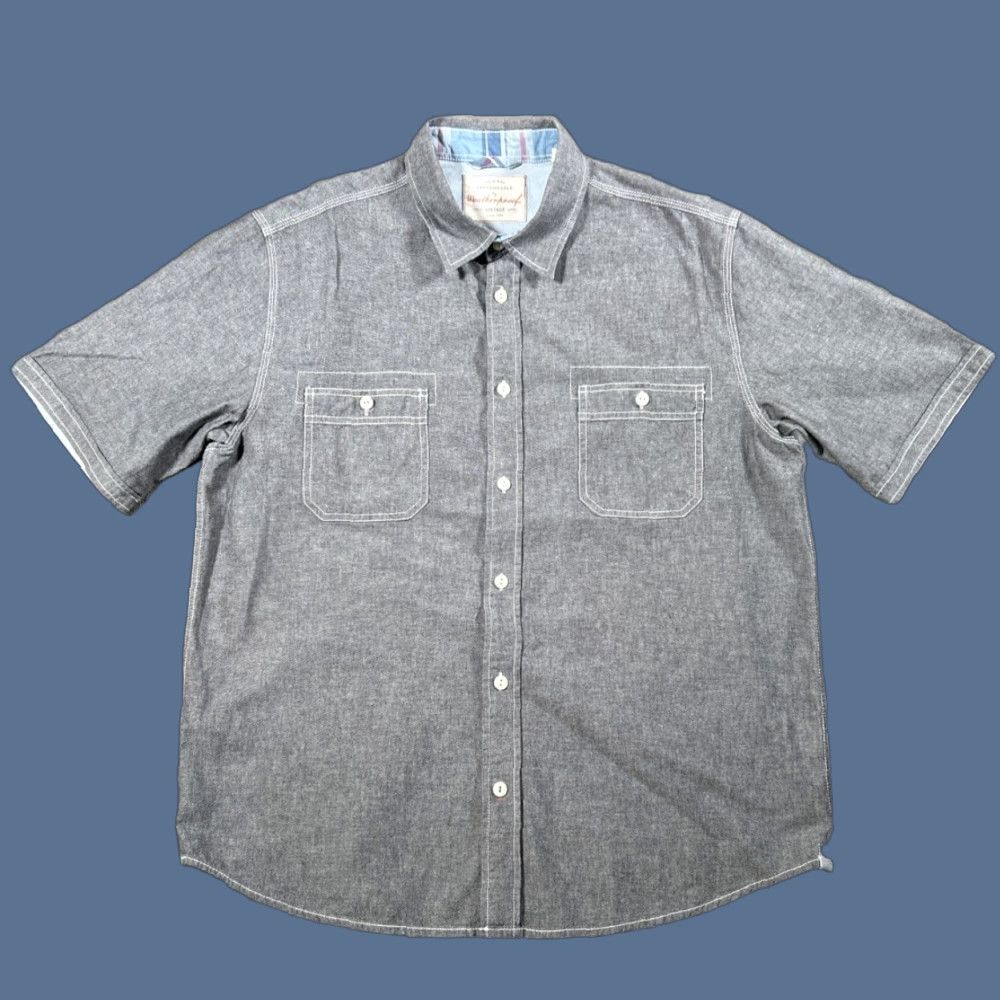 Weatherproof Weatherproof Mens Short Sleeve Button-Up Shirt Gray Size L Pockets Vintage Size US L / EU 52-54 / 3 - 1 Thumbnail