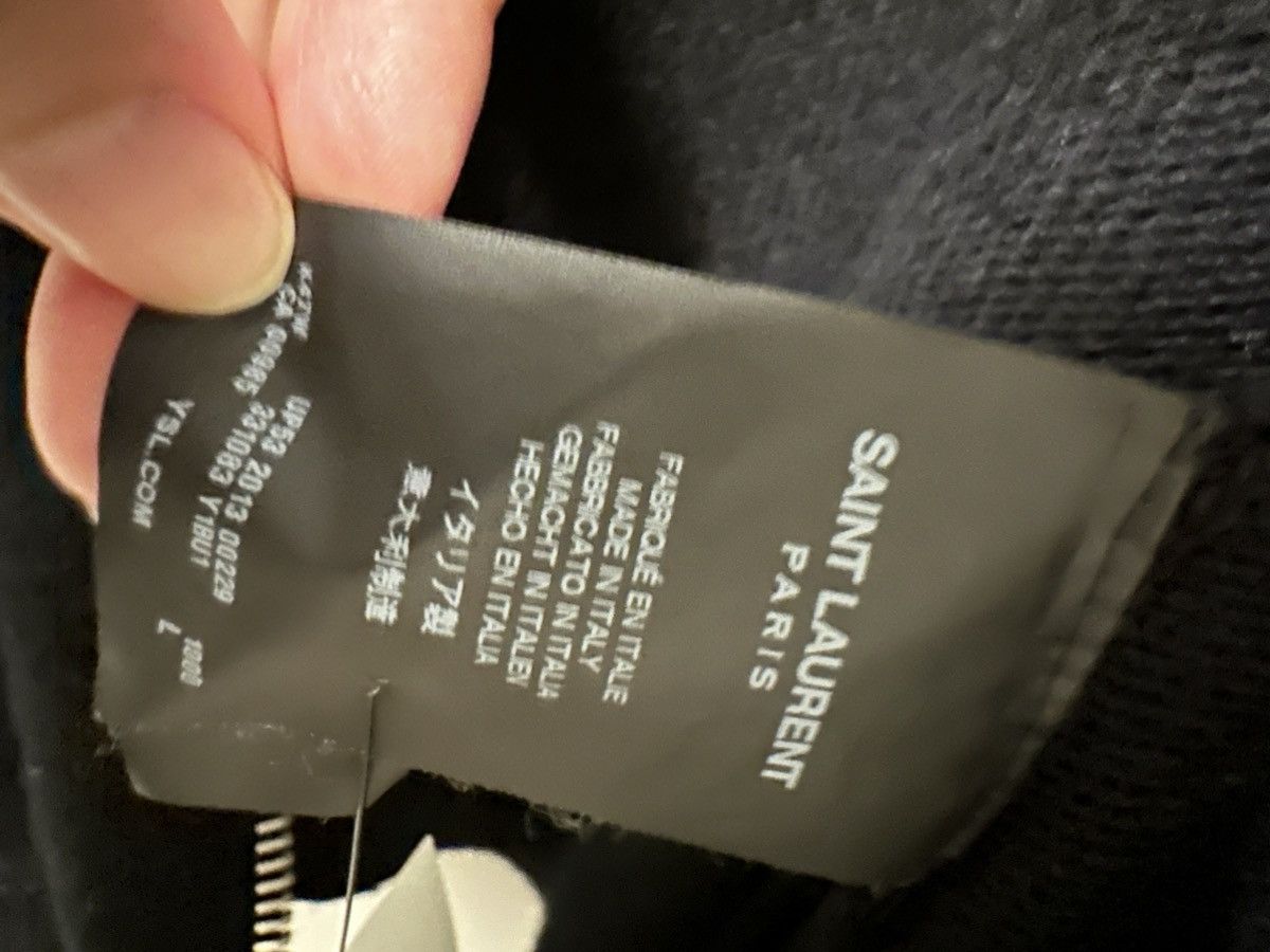 Saint Laurent Paris Saint Laurent 2013 Cashmere Lamb leather elbow Hoodie L Size US L / EU 52-54 / 3 - 8 Thumbnail