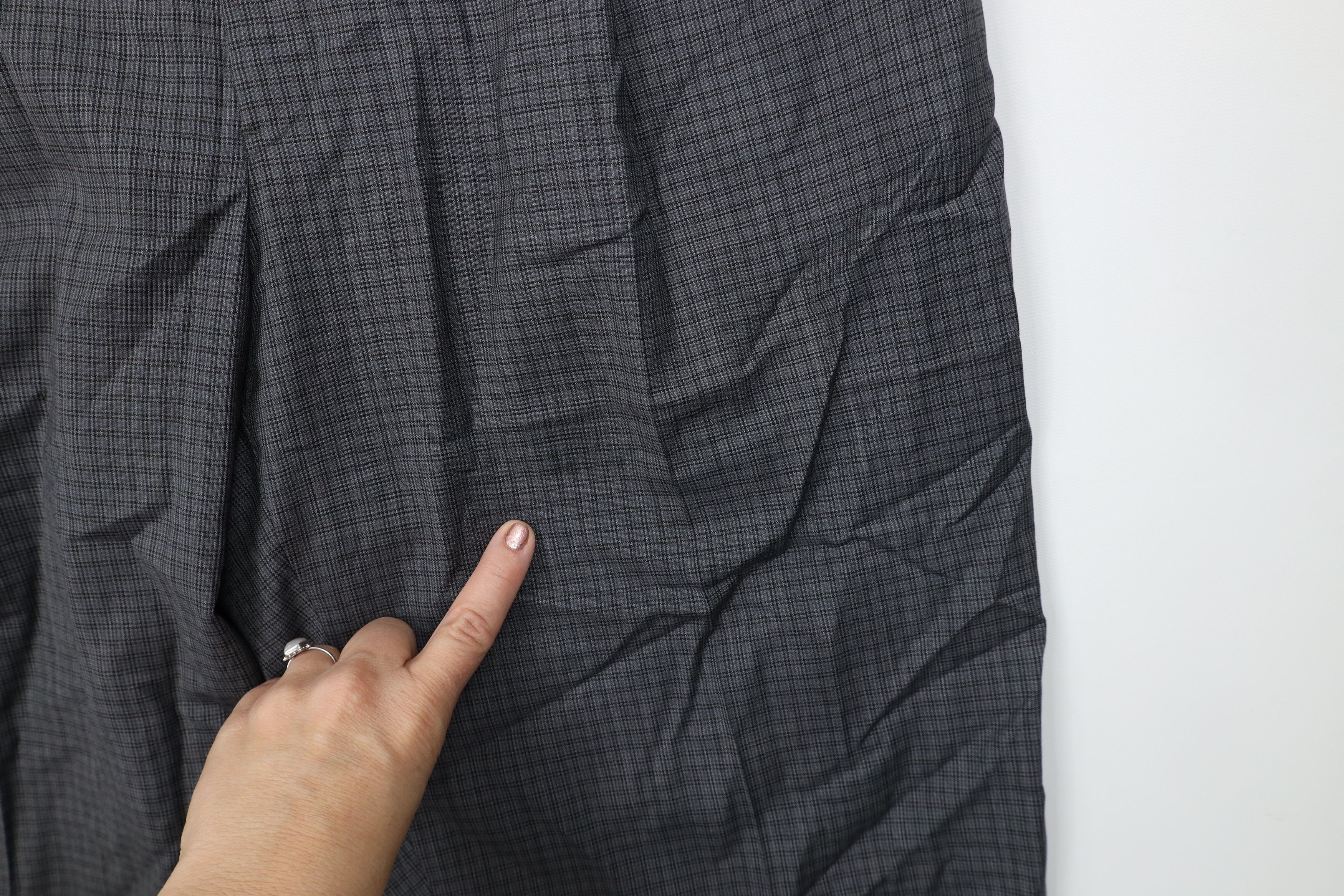 Vintage Vintage 90s Y2K Streetwear Wide Leg Chino Pans Gray Plaid Size US 36 / EU 52 - 5 Thumbnail