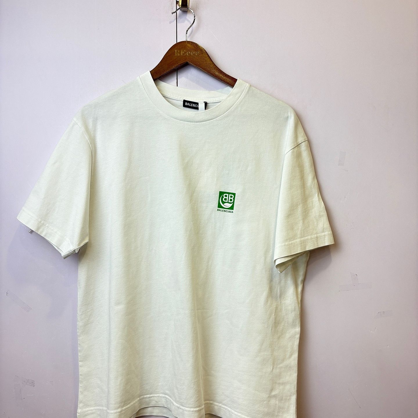 Balenciaga Balenciaga Green Logo T-Shirt Size XS Size US XS / EU 42 / 0 - 1 Thumbnail