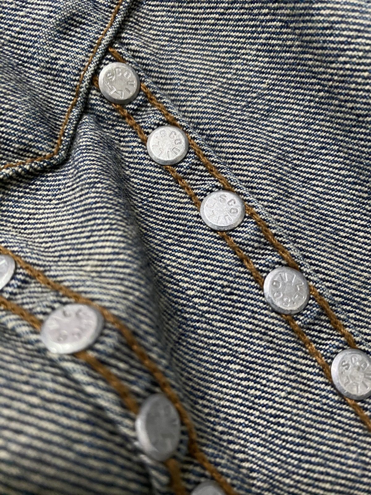 Hysteric Glamour × Japanese Brand Rare Design Hysteric Glamour Punk Studded Kinky Denim Jacket Size US M / EU 48-50 / 2 - 13 Thumbnail