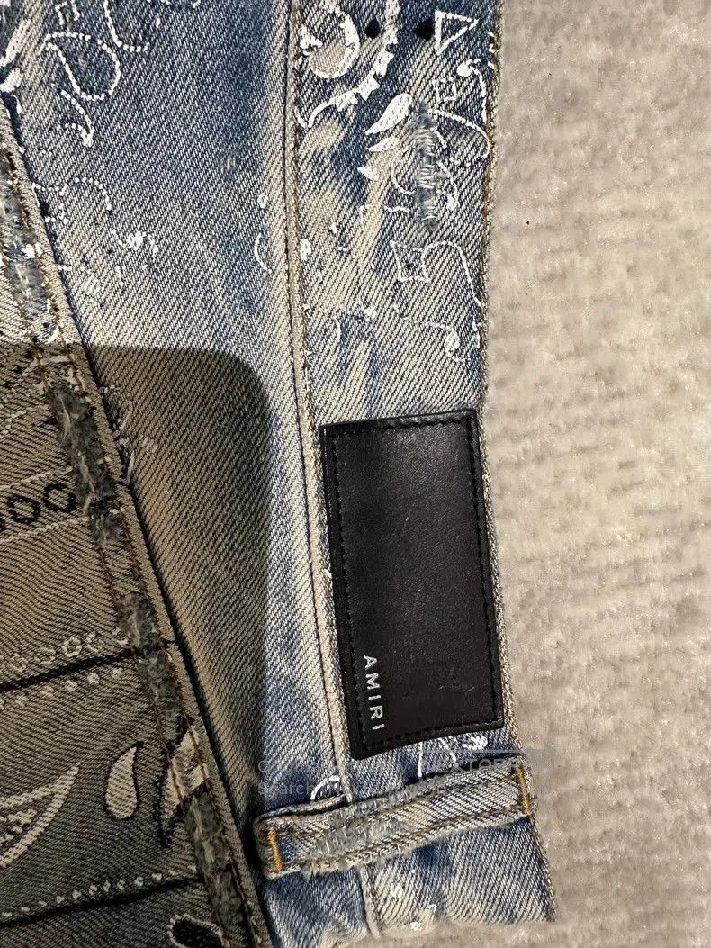 Amiri Amiri Blue Distressed Denim Shorts. Size US 32 / EU 48 - 3 Thumbnail