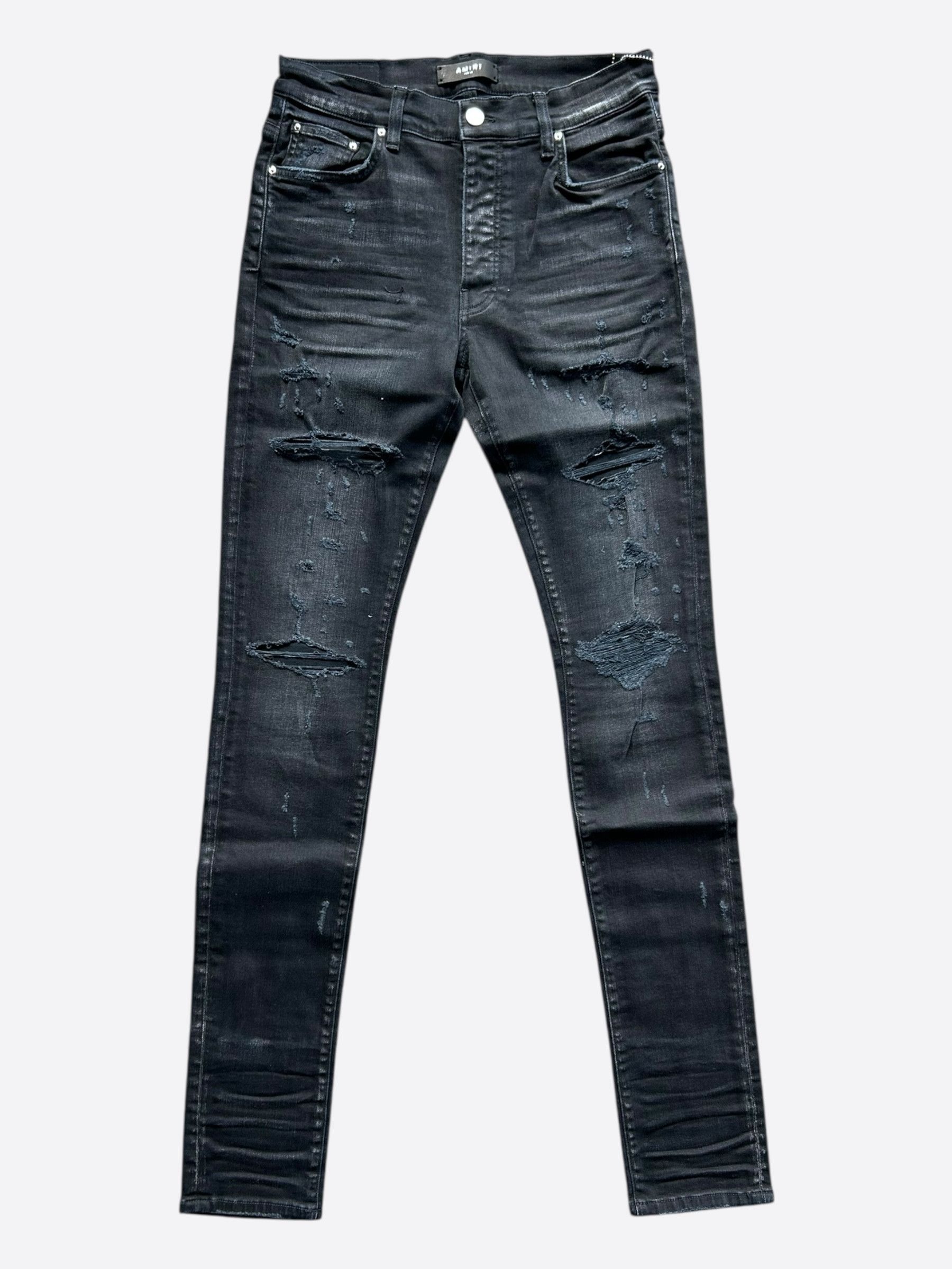Amiri Amiri Aged Black Thrasher Plus Jeans Size US 30 / EU 46 - 1 Thumbnail