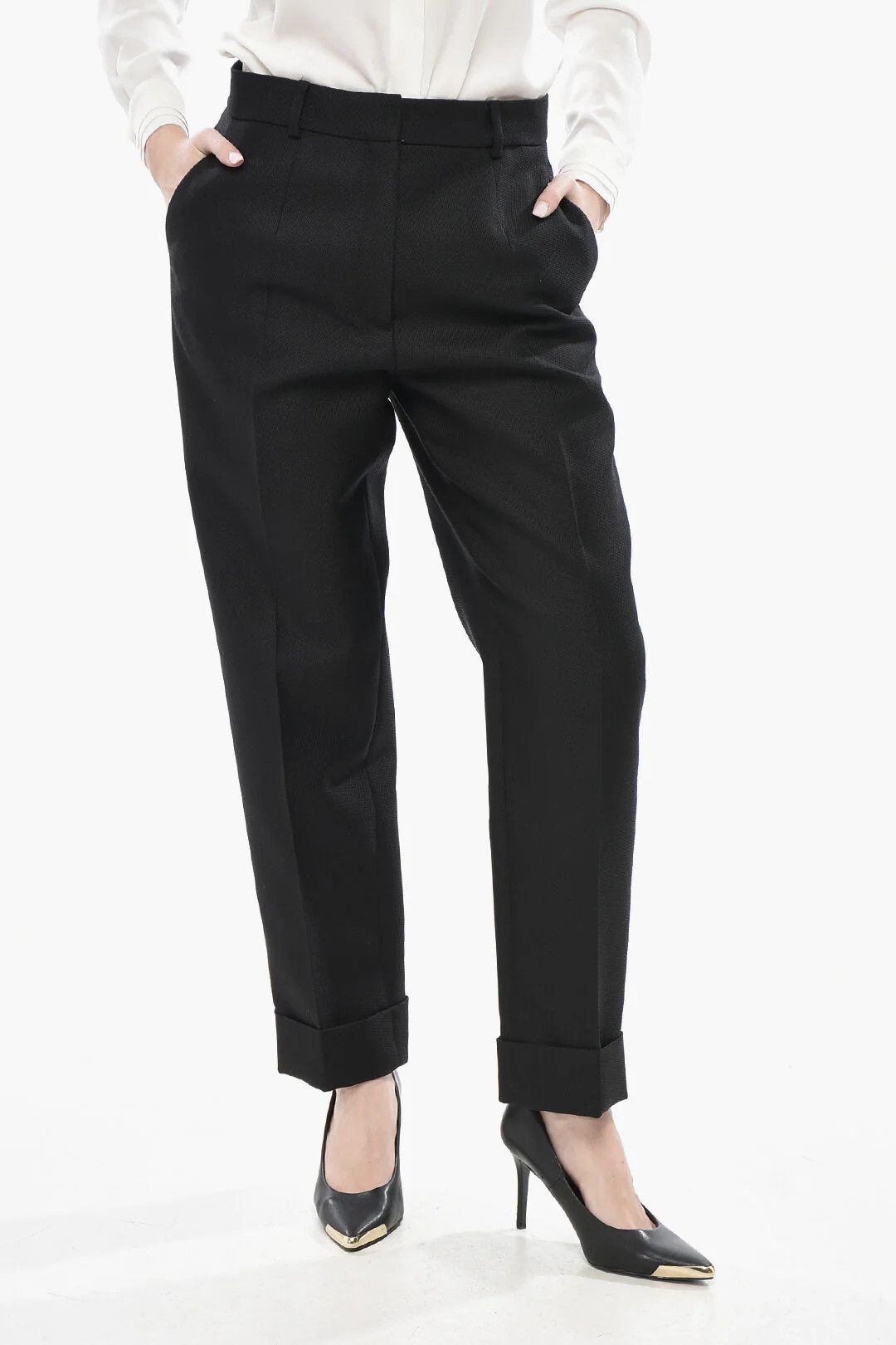 Dior o1mm0326 Grain de Poudre Wool-Blend 4-Pocket Pant in Black Size 30" / US 8 / IT 44 - 1 Thumbnail