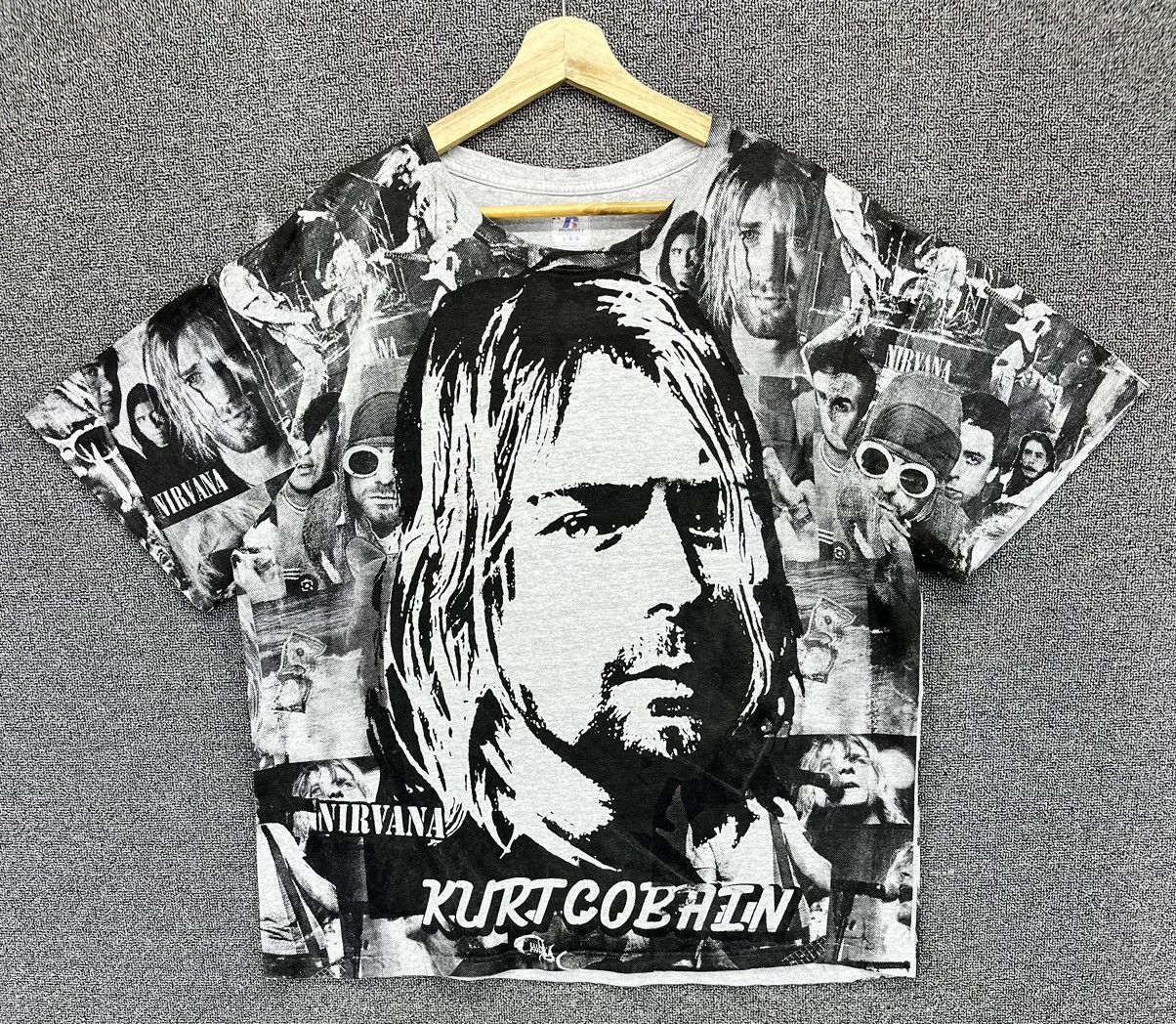 Band Tees Nirvana Overprint Punk Rock Band Tees T Shirts Size US L / EU 52-54 / 3 - 1 Thumbnail