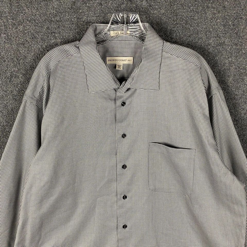 Pronto Uomo Pronto Uomo Button Up Shirt Men's 2XLT Tall Long Sleeve ...