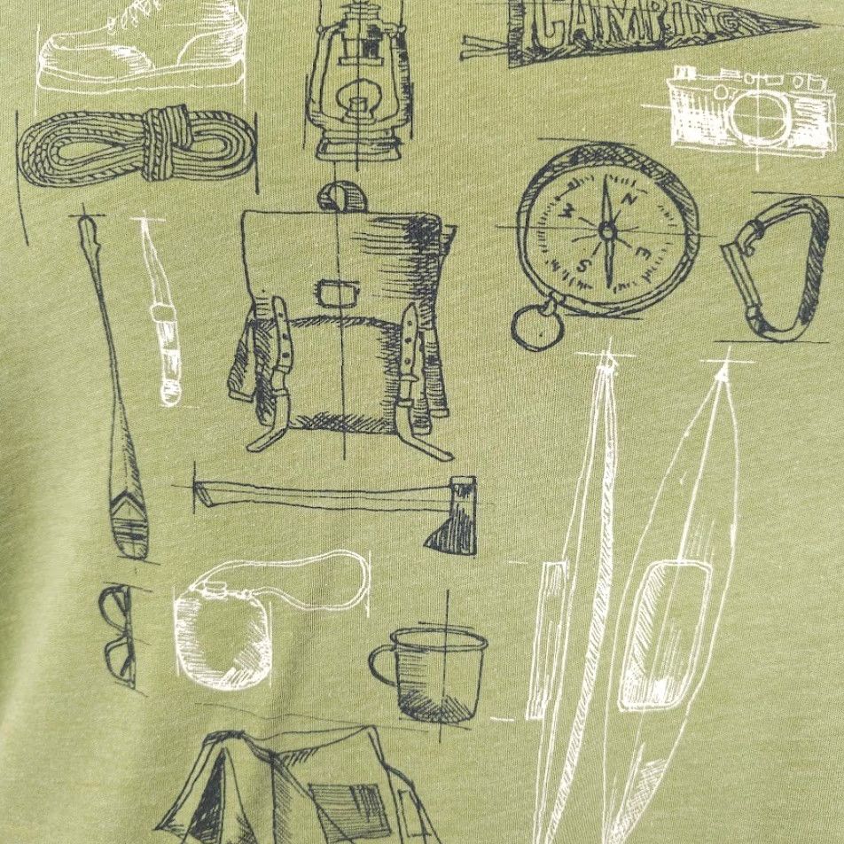 Banana Republic Banana Republic Camping T Shirt Mens Size M Green Outdoors Wilderness Hiking Canoeing Nature Shirt Mens Beach Trekking Camping T Shirt Mens Size US M / EU 48-50 / 2 - 3 Thumbnail