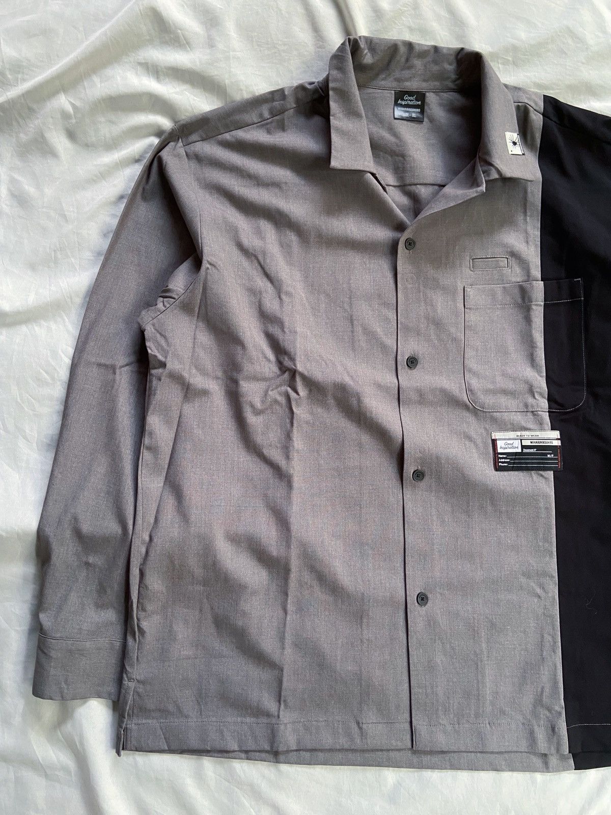 GU × Maison MIHARA YASUHIRO MIHARAYASUHIRO x G.U TWO TONE COLORS BUTTON DOWN SHIRT Size US XL / EU 56 / 4 - 2 Thumbnail