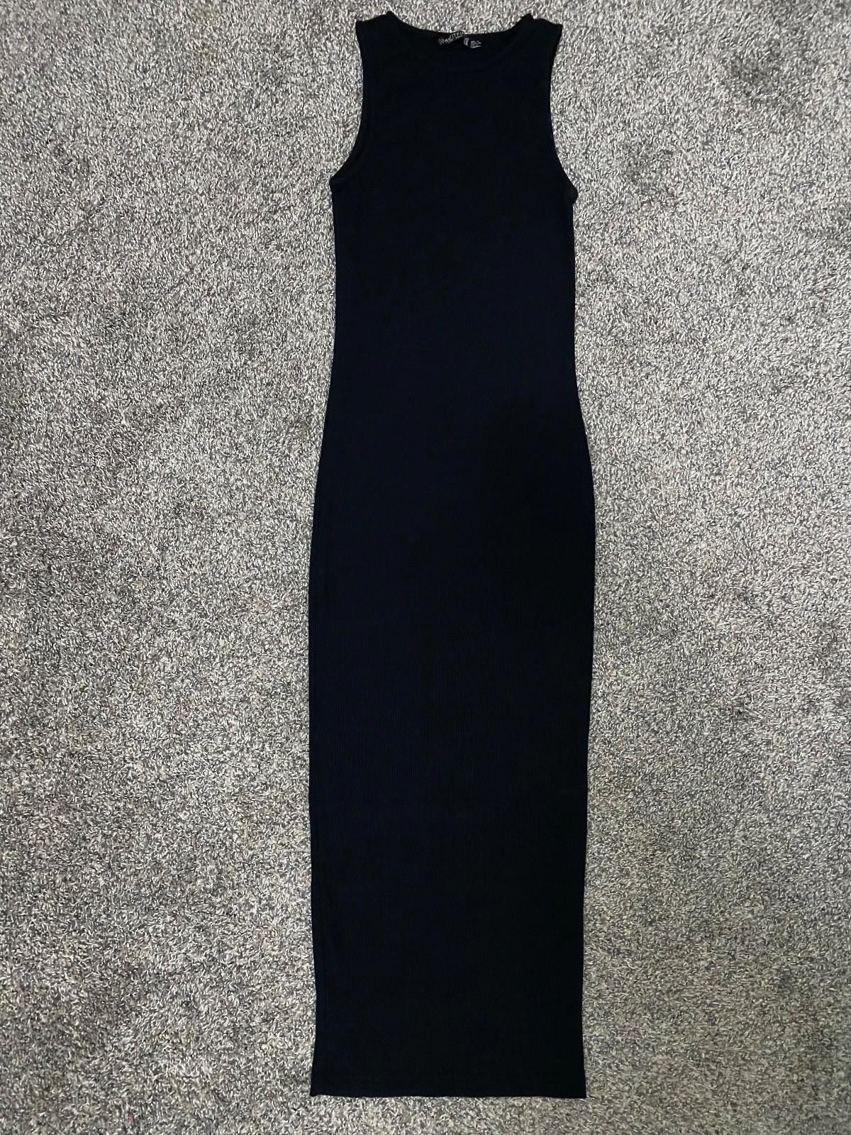 Other I SAW IT FIRST Ribbed Midi Bodycon Dress in Black (US 4) Size S / US 4 / IT 40 - 2 Thumbnail