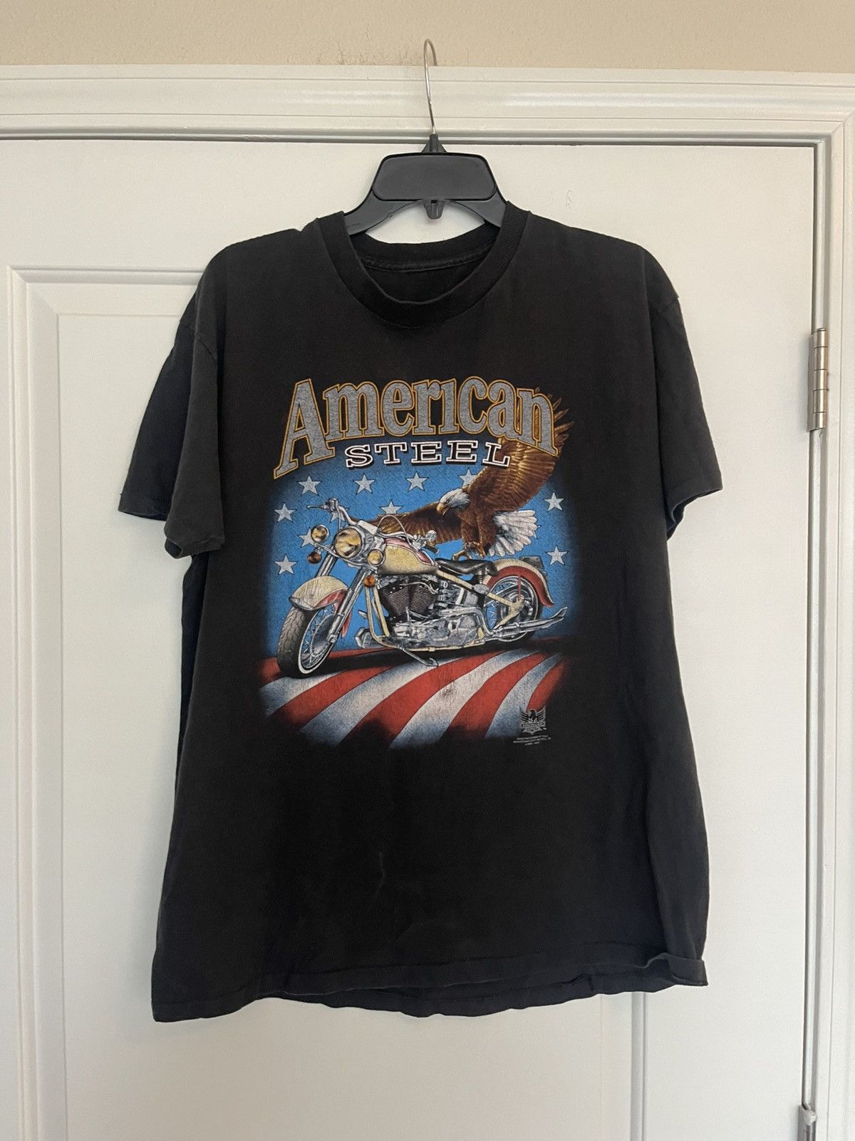 Harley Davidson VINTAGE 1993 American Steel Biker Maui, Hawaii 3D Emblem Size US XL / EU 56 / 4 - 1 Thumbnail