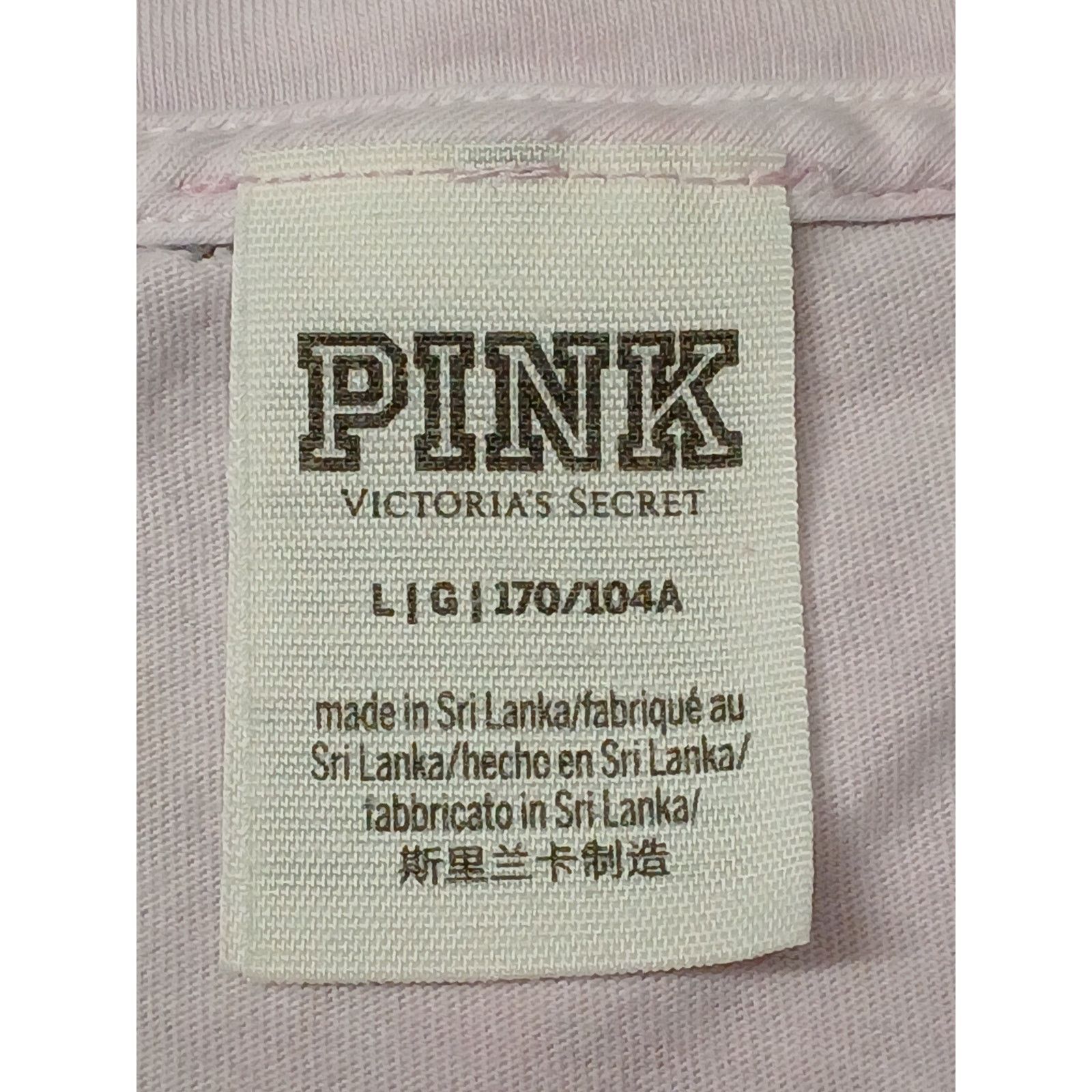Pink Victoria's Secret PINK (Large) Tie-Dye Striped Tee Shirt Size L / US 10 / IT 46 - 5 Thumbnail