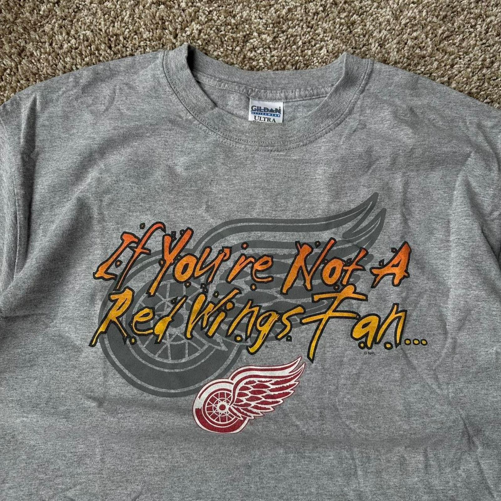Vintage Vintage detroit red wings fan shirt Size US L / EU 52-54 / 3 - 3 Thumbnail