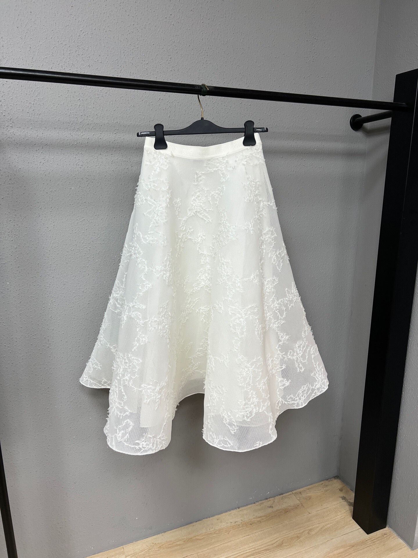 Dior Dior White Lace Midi Skirt Size XL / US 12-14 / IT 48-50 - 1 Thumbnail